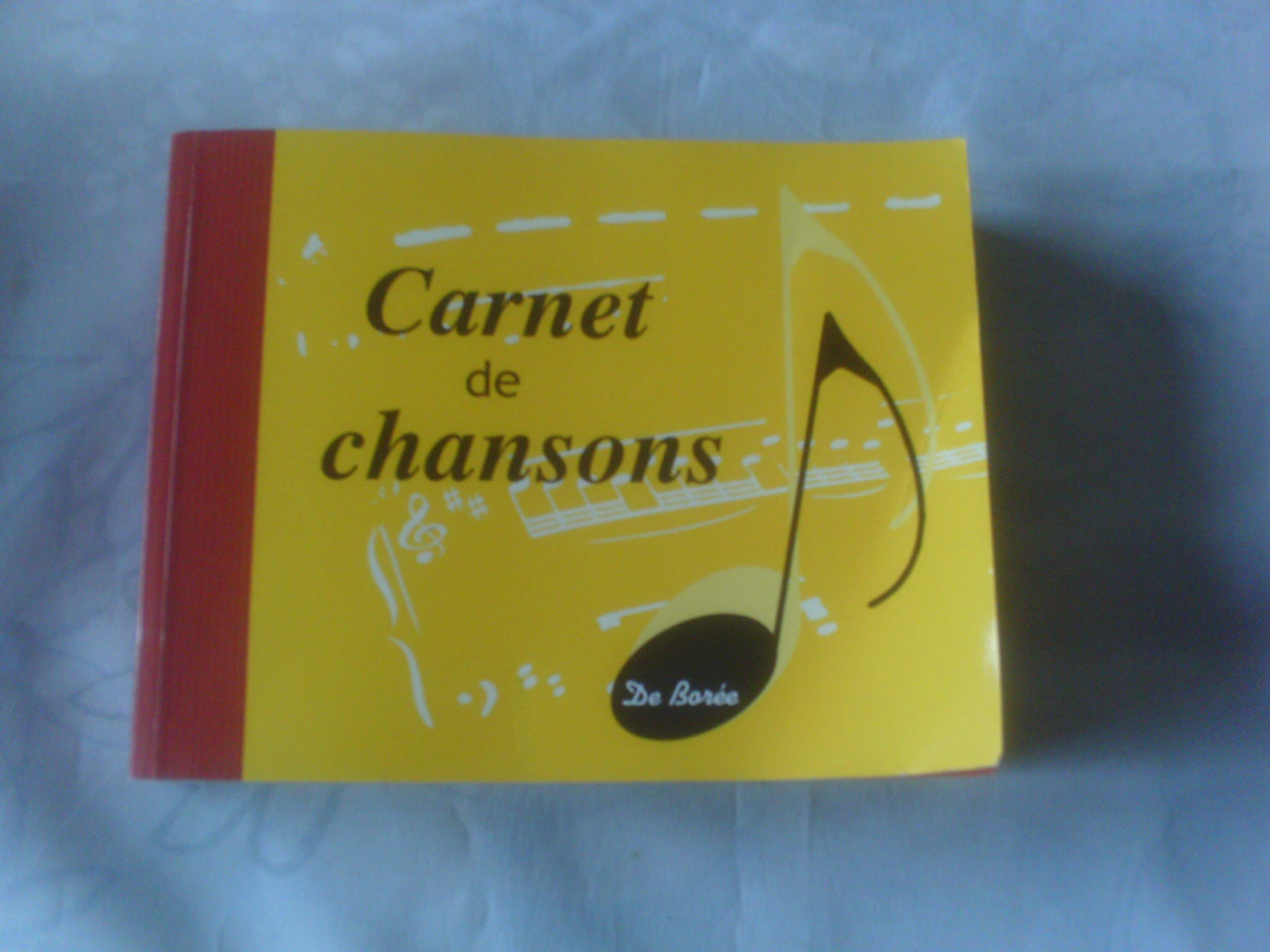 CARNET DE CHANSONS 9782844946430