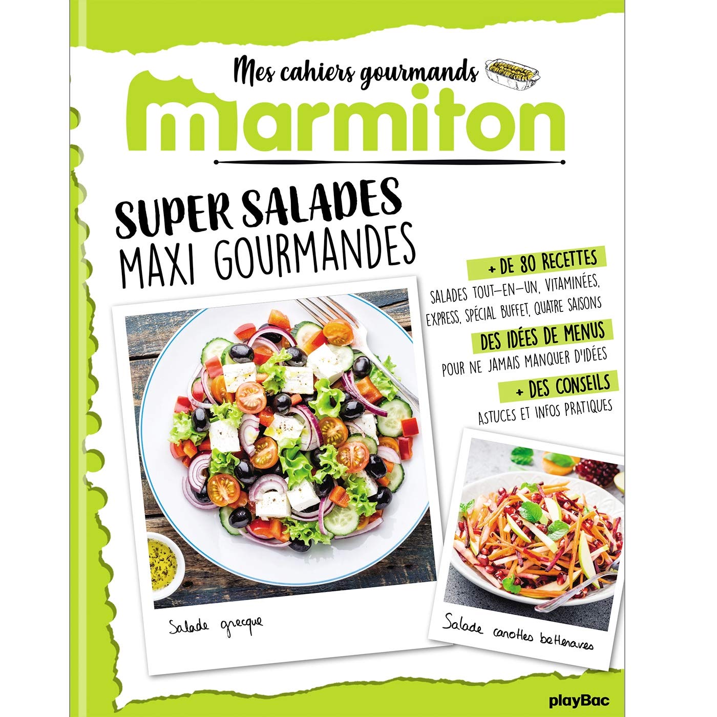 Marmiton Cahier gourmand Super Salades 9782809665666