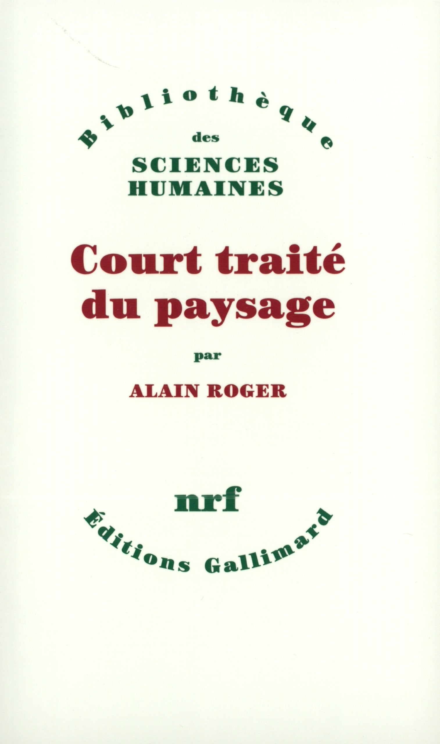 Court traité du paysage 9782070749386