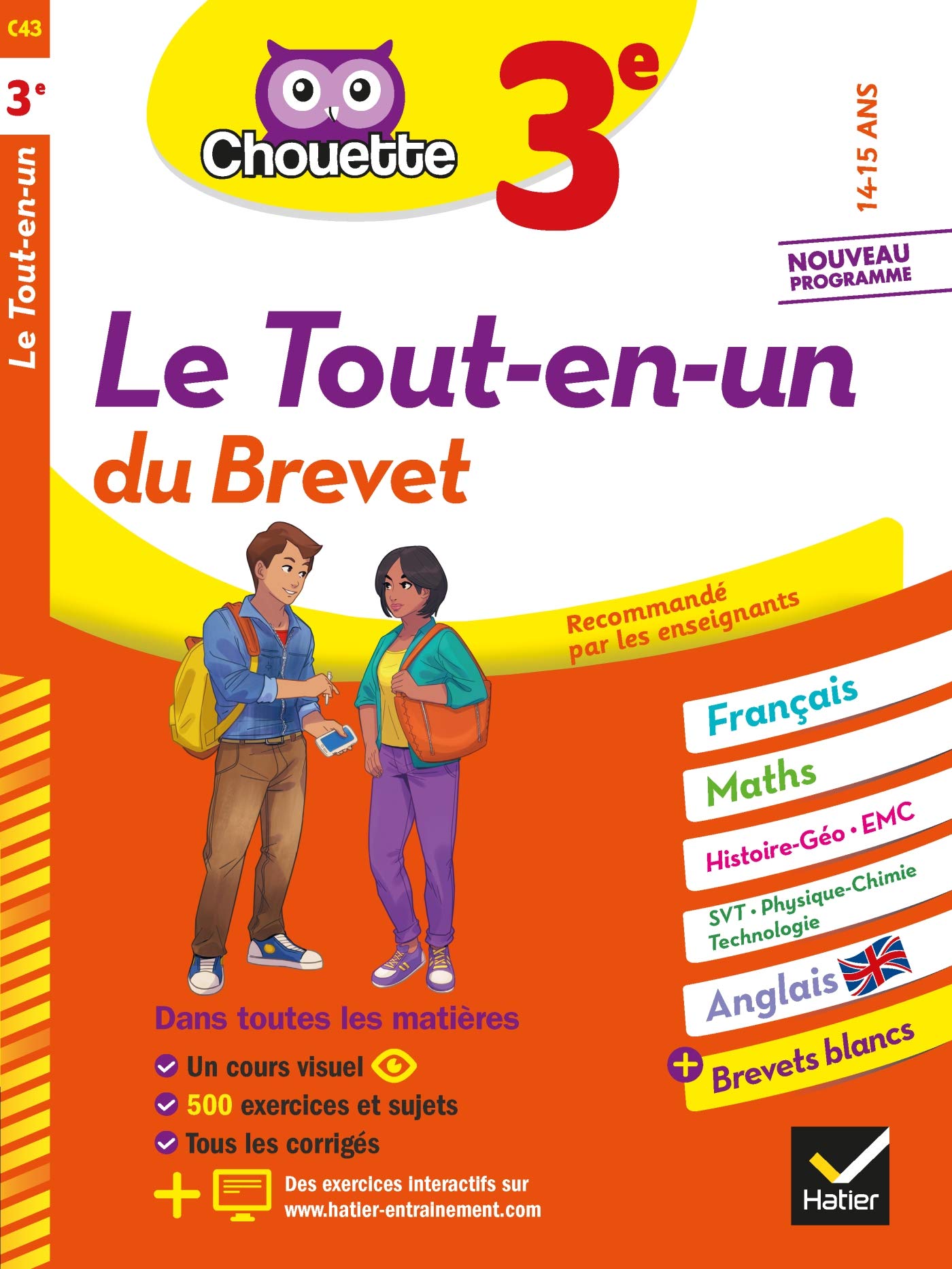 Chouette - Le Tout-en-un du brevet 3e: cahier de révision et d'entraînement dans toutes les matières 9782401064782