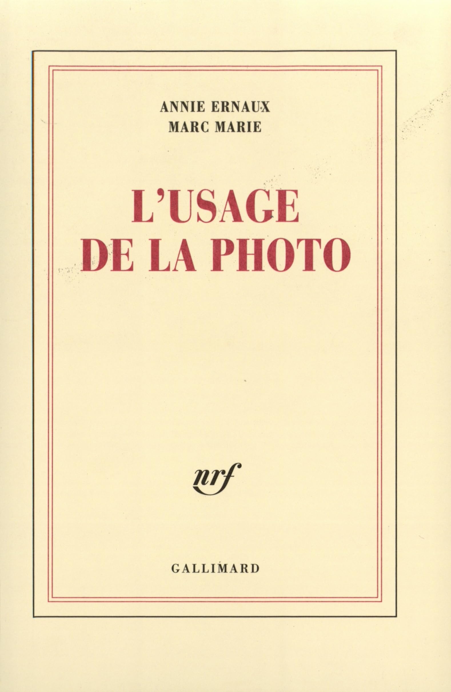 L'usage de la photo 9782070773763