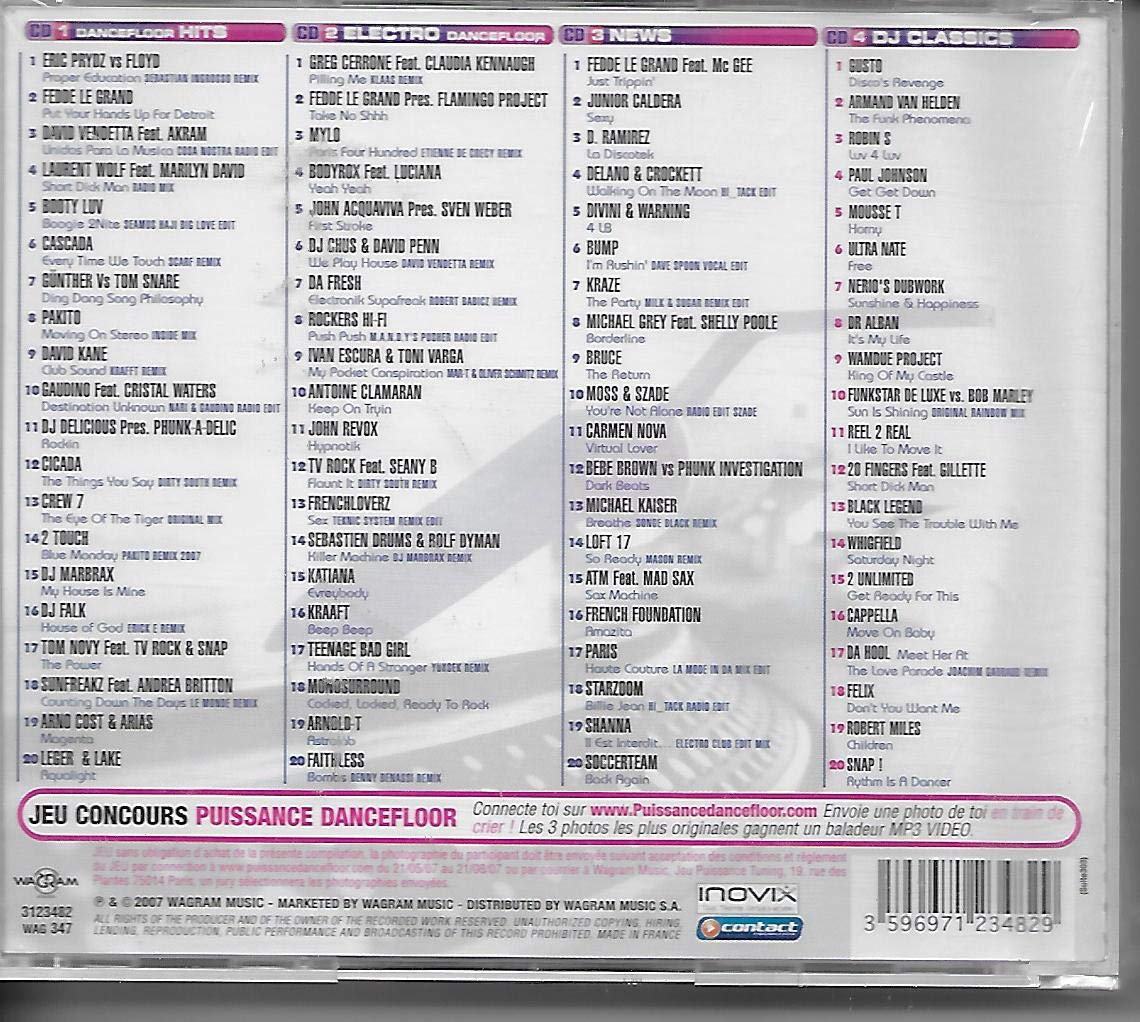 Puissance Dancefloor 2007 3596971234829