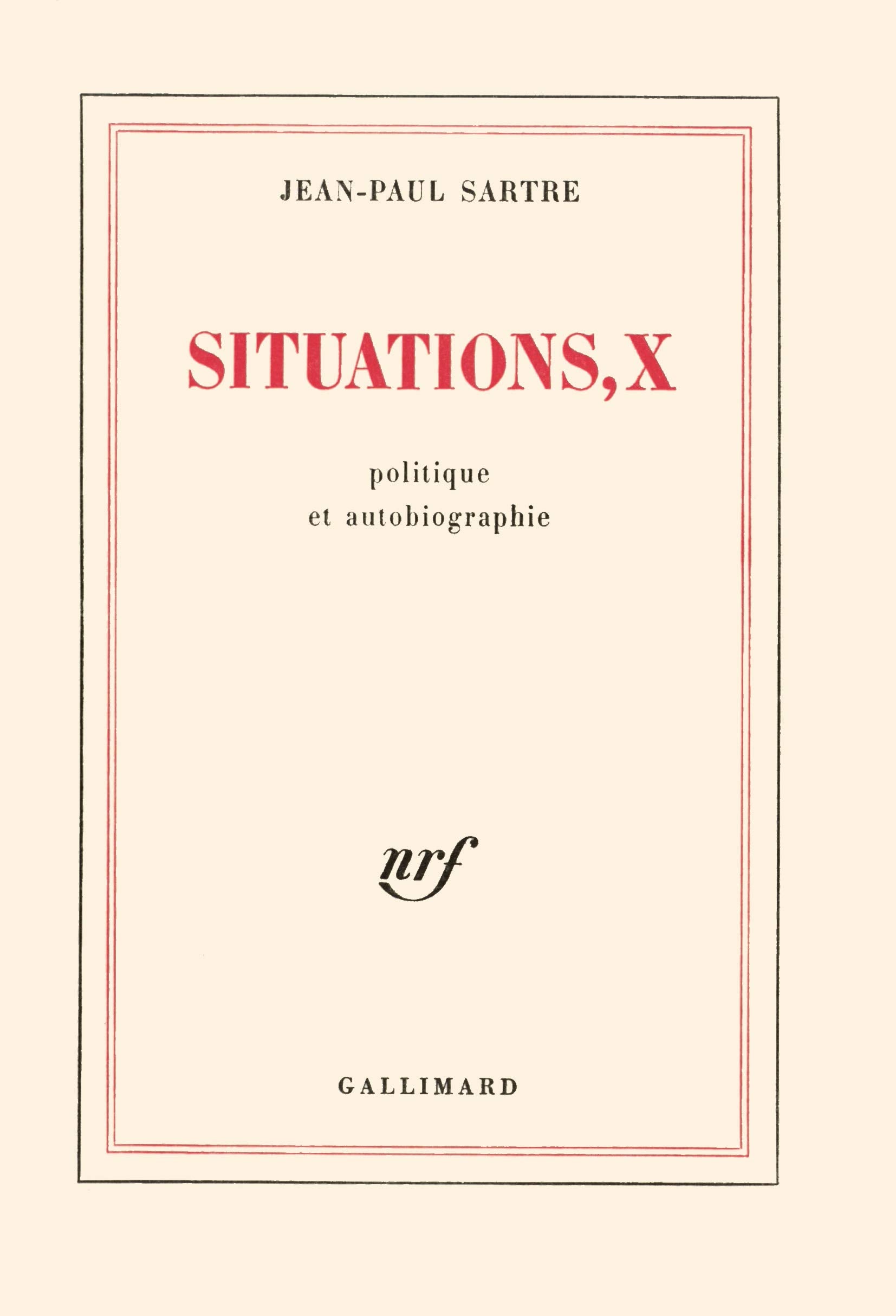 Situations (Tome 8-Autour de 68) 9782070279975