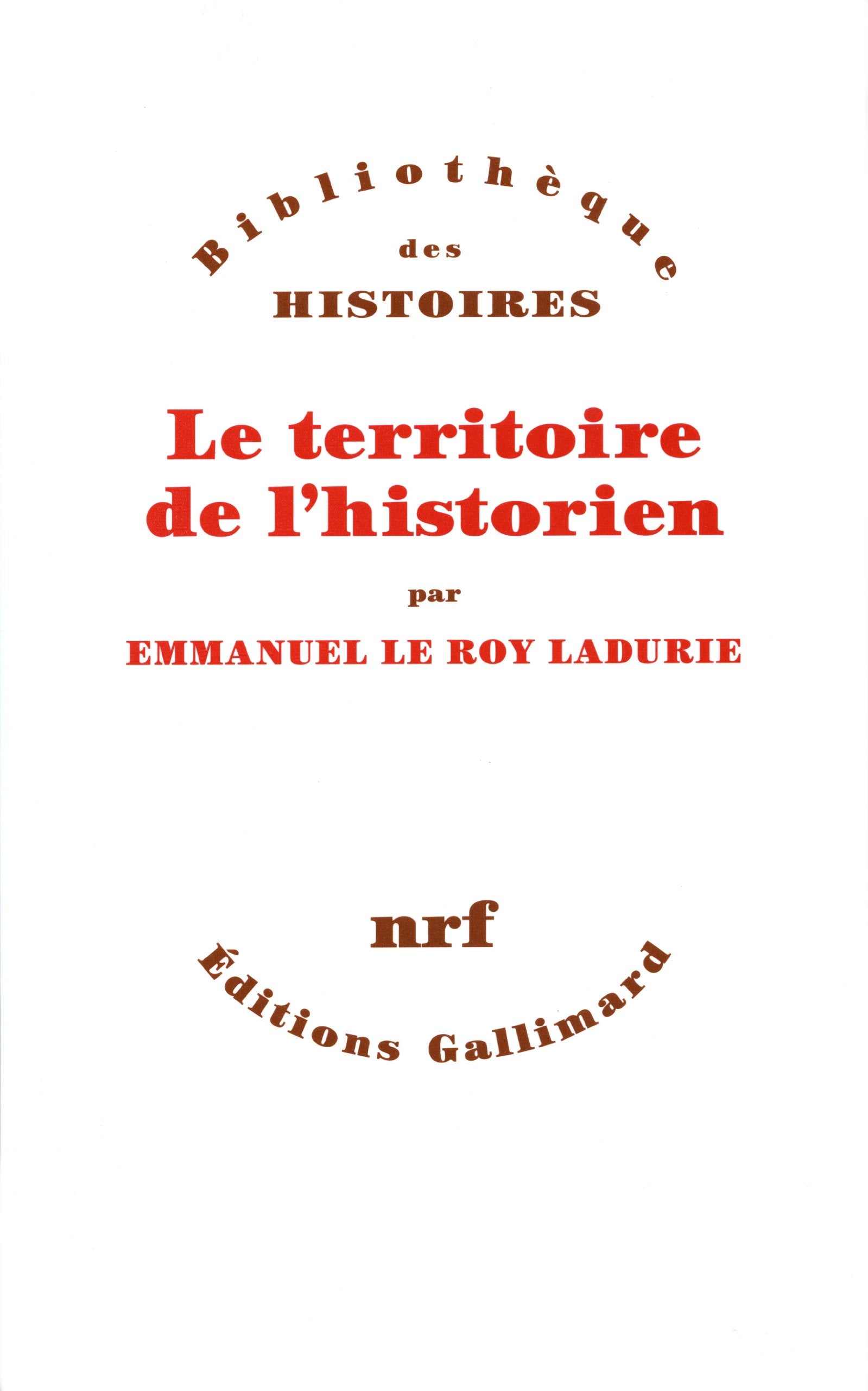 Le territoire de l'historien 9782070284184
