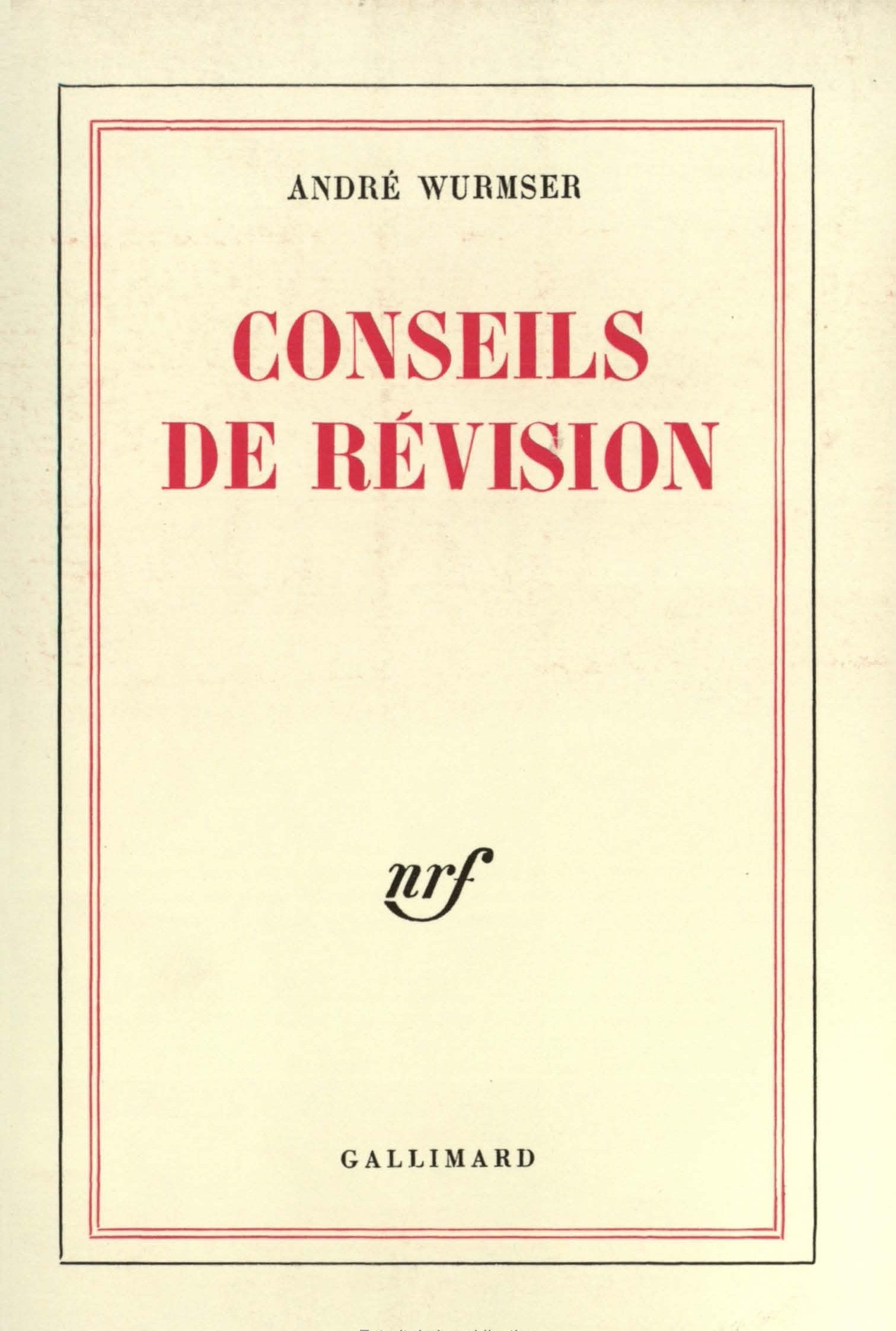 Conseils de révision 9782070281671