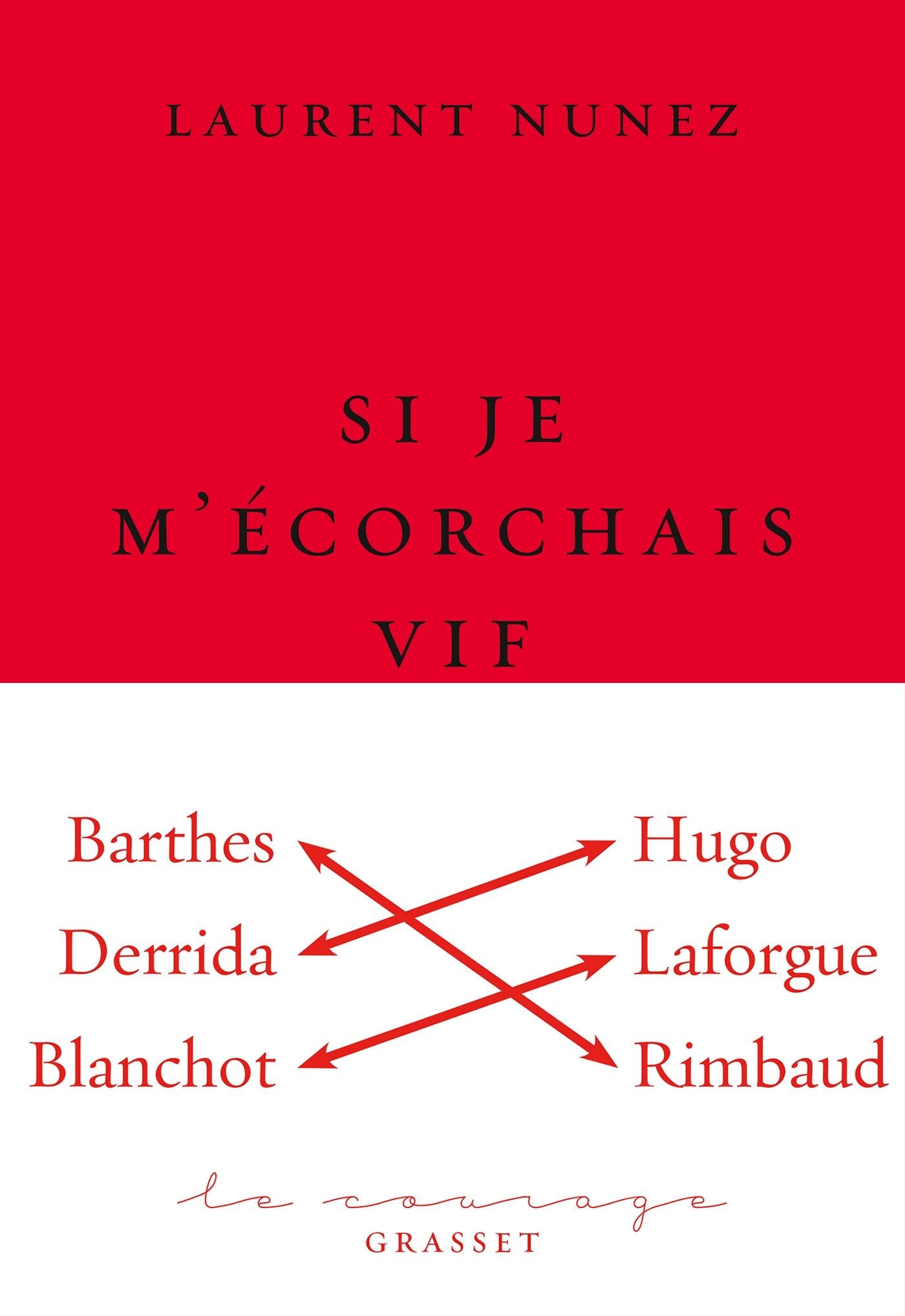 Si je m'écorchais vif: essai littéraire - collection Le Courage dirigée par Charles Dantzig 9782246790082