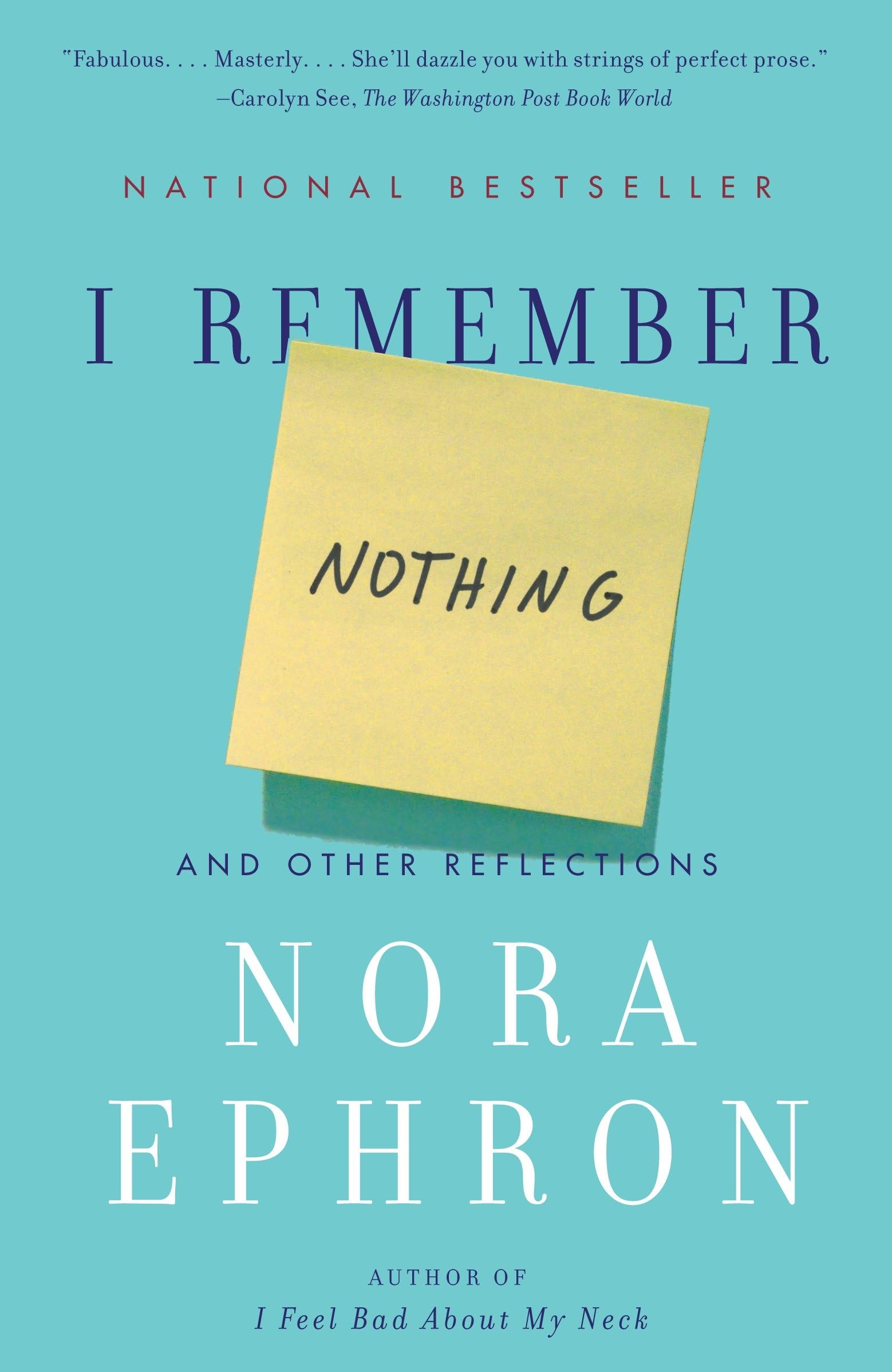 I Remember Nothing: And Other Reflections 9780307742803