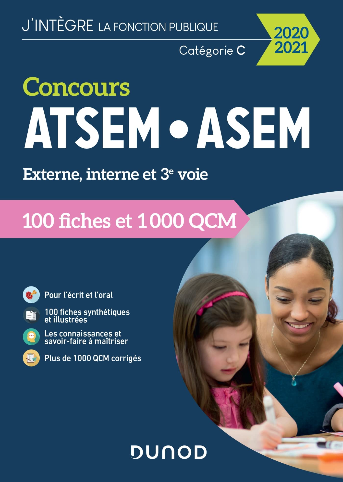 Concours ATSEM/ASEM 2020/2021 - 100 Fiches et 1 000 QCM: 100 Fiches et 1 000 QCM (2020-2021) 9782100807031