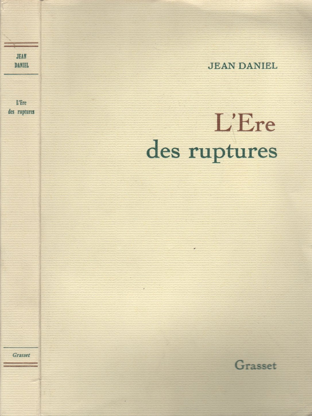 L'ère des ruptures 9782246007630