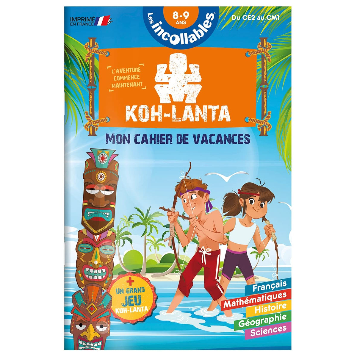 Cahier de vacances 2025 Koh Lanta - Les incollables - CE2 au CM1 - 8/9 ans 9782809675009
