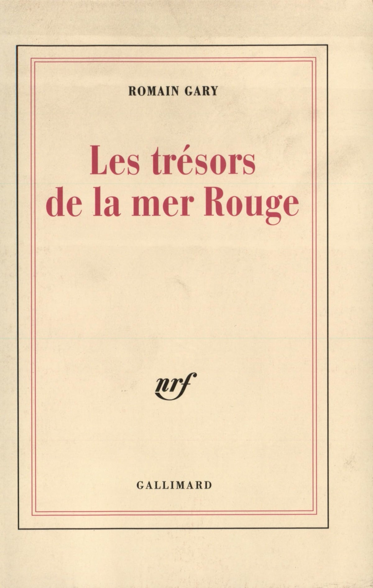 Les Trésors de la mer rouge 9782070278084