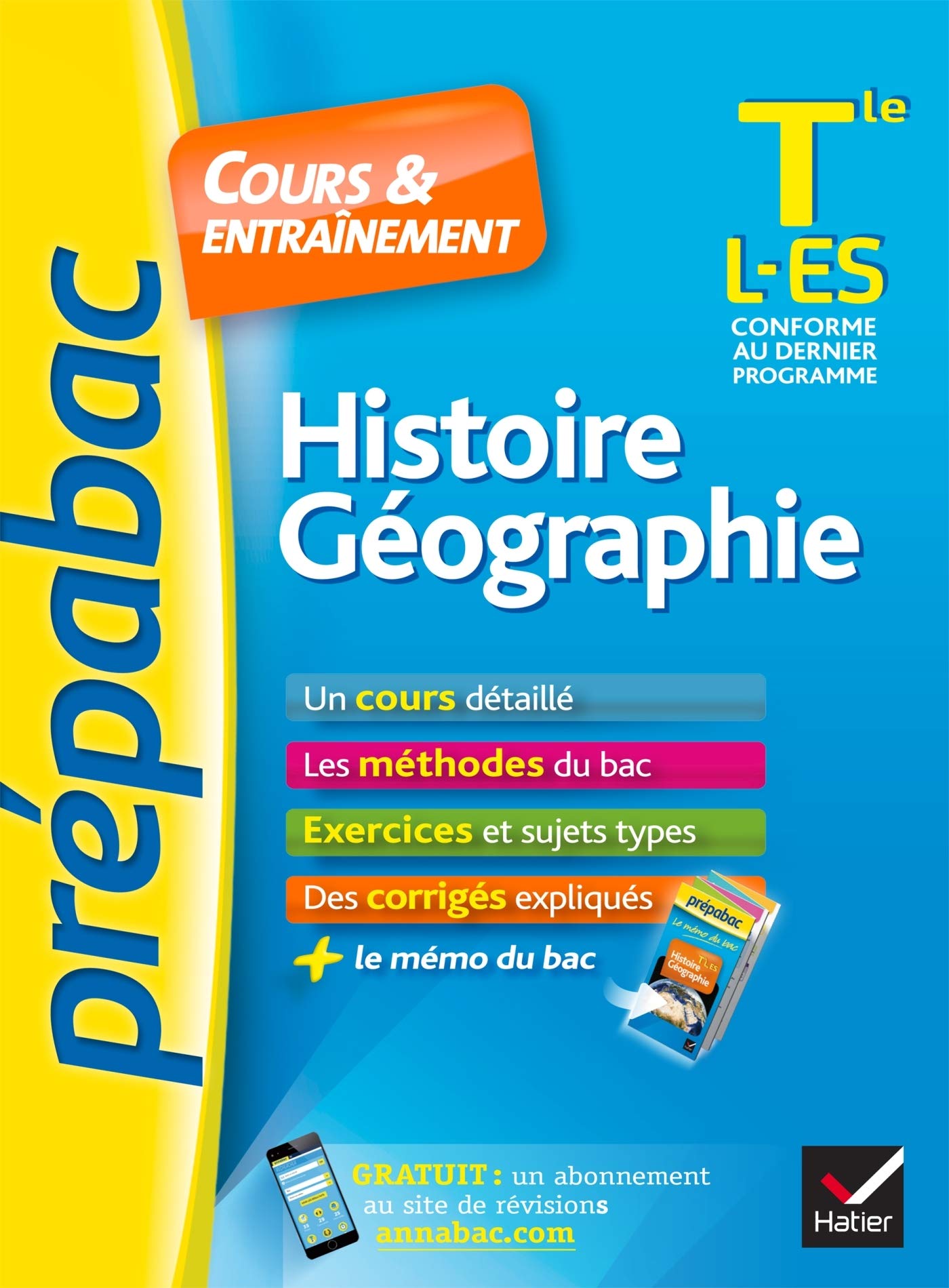 Histoire-Géographie Tle L, ES 9782218994746