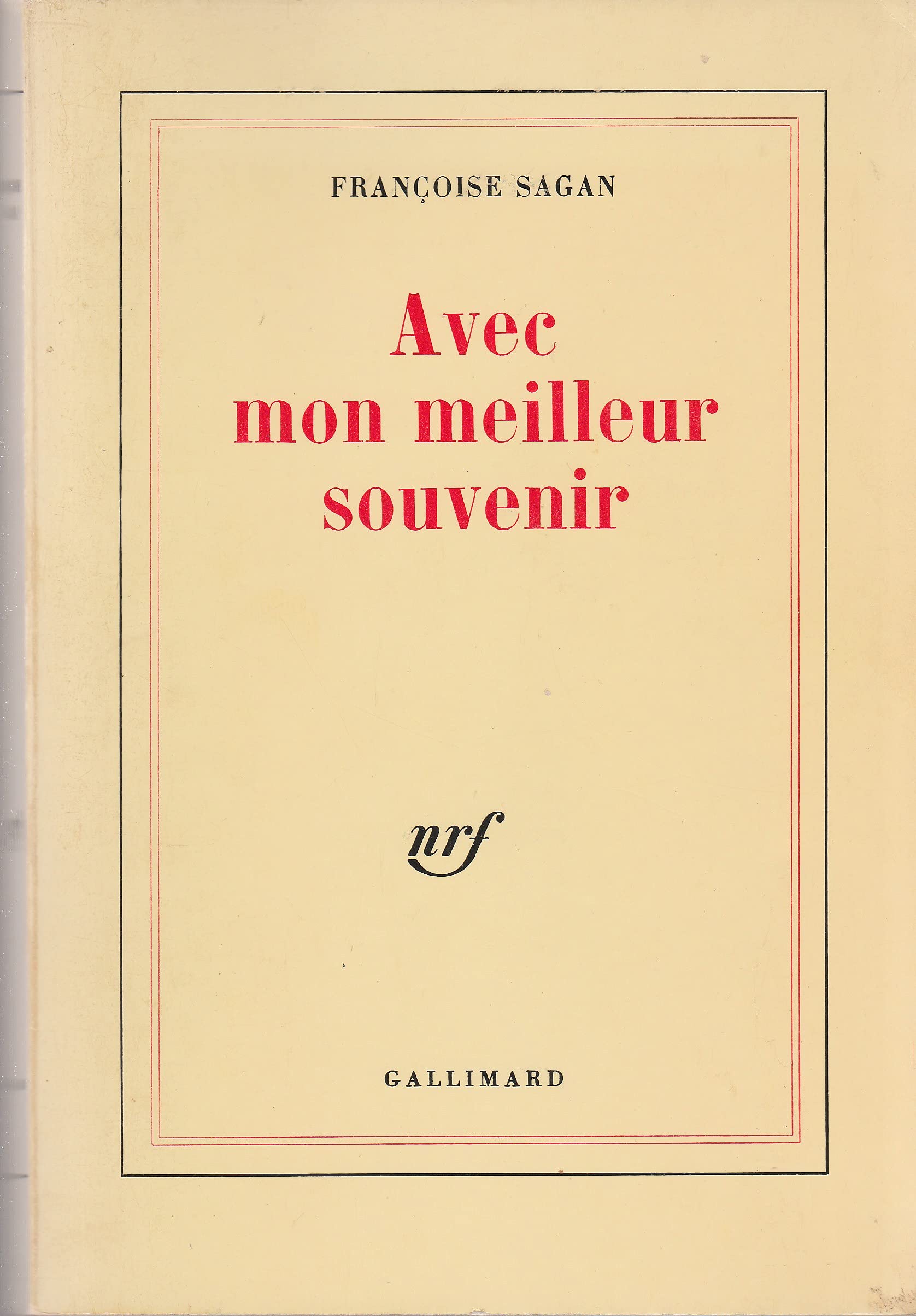 Avec mon meilleur souvenir 9782724221886
