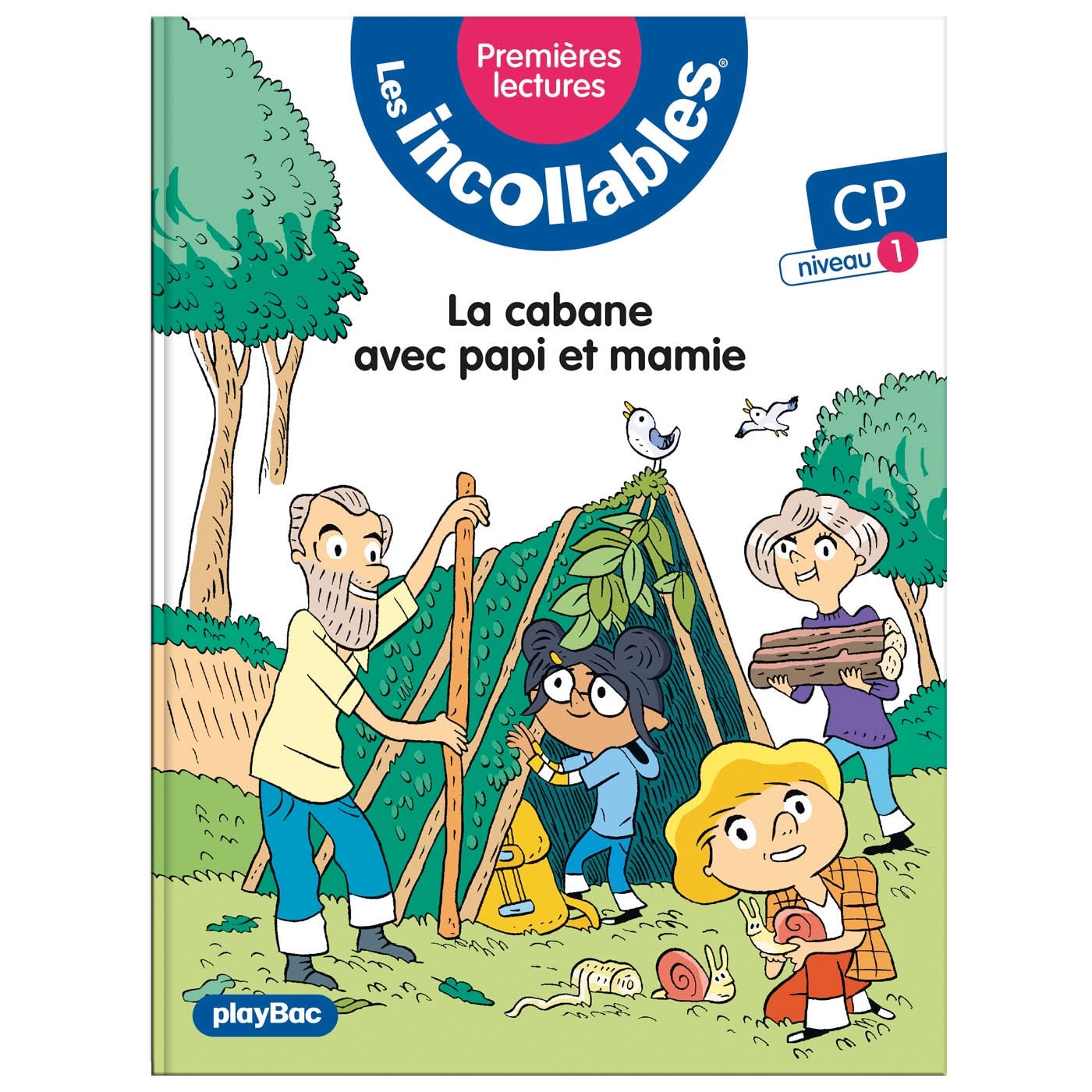 Les incollables - Premières lectures - Tome 14 - La cabane avec papi et mamie - Niveau 1 9782809680911