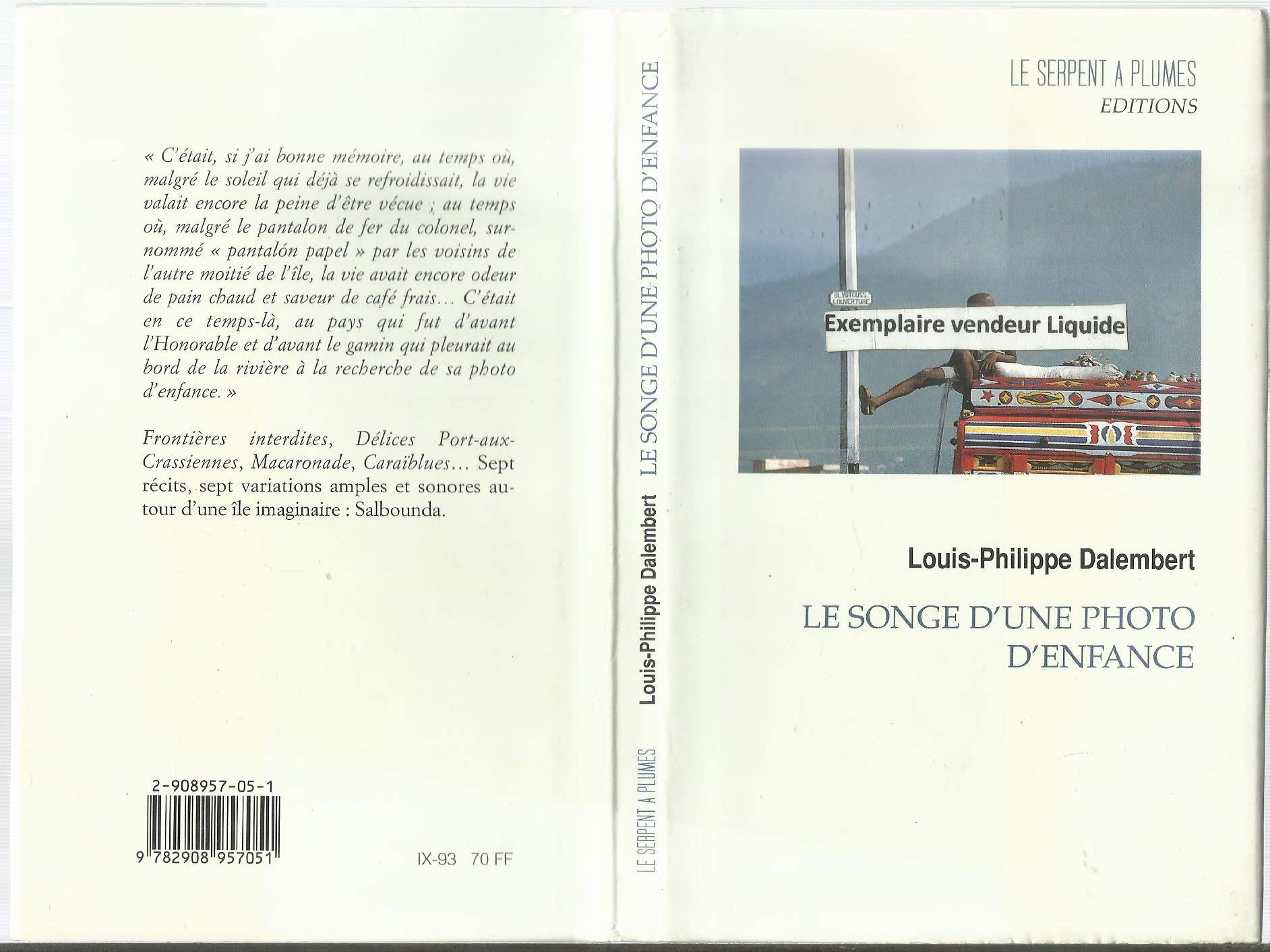 Le songe d'une photo d'enfance 9782908957051