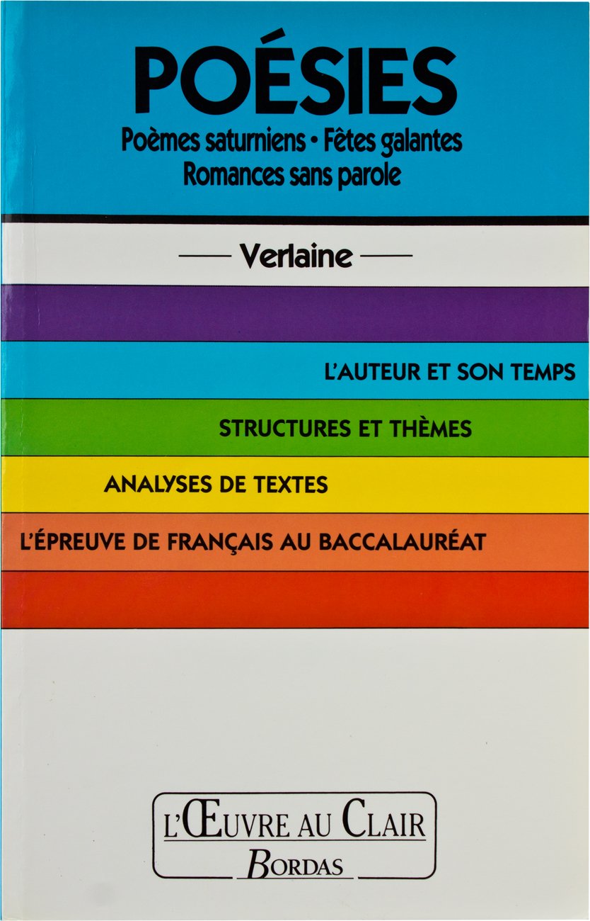O.CL/VERLAINE POESIES (Ancienne Edition) 9782040190750