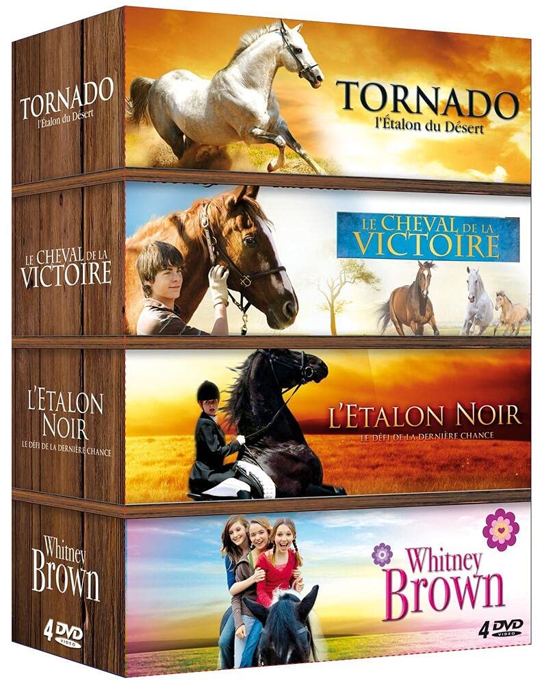 Coffret Cheval 4 DVD : Tornado l'étalon du désert + L'étalon noir + Whitney Brown + Le cheval de la victoire 3760121803610