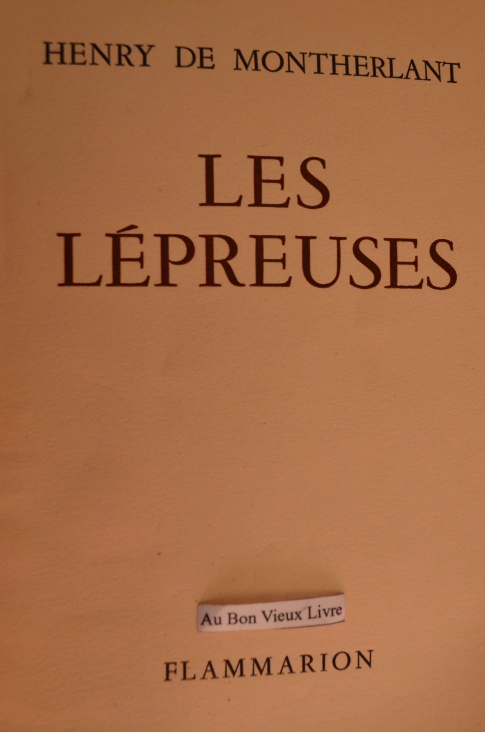 Les lèpreuses. Les jeunes filles (roman).
