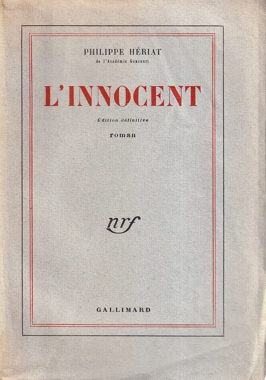 L INNOCENT- EDITION DEFINITIVE- ENVOI DE L AUTEUR