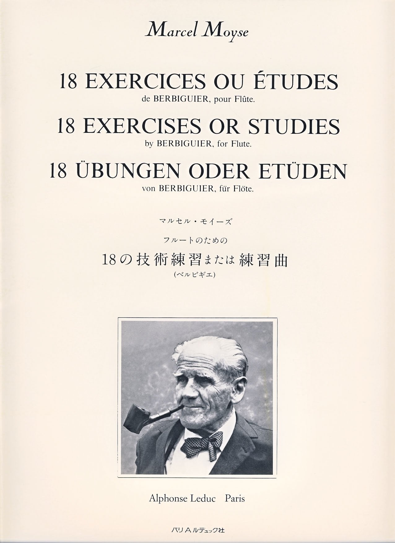 MOYSE M. - Ejercicios o Estudios (18) de Berbiguier para Flauta 9790046203091