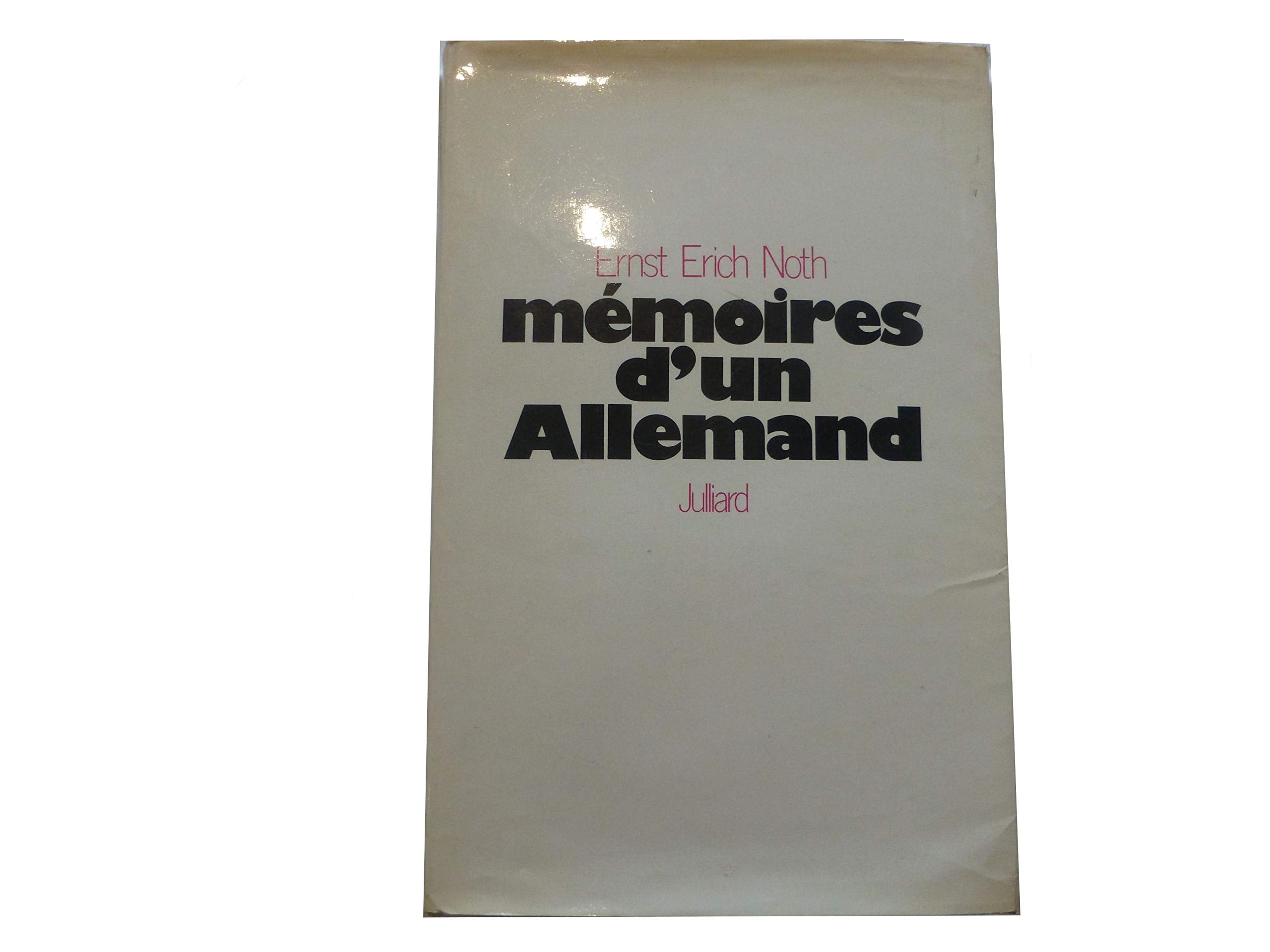 Mémoires d'un allemand