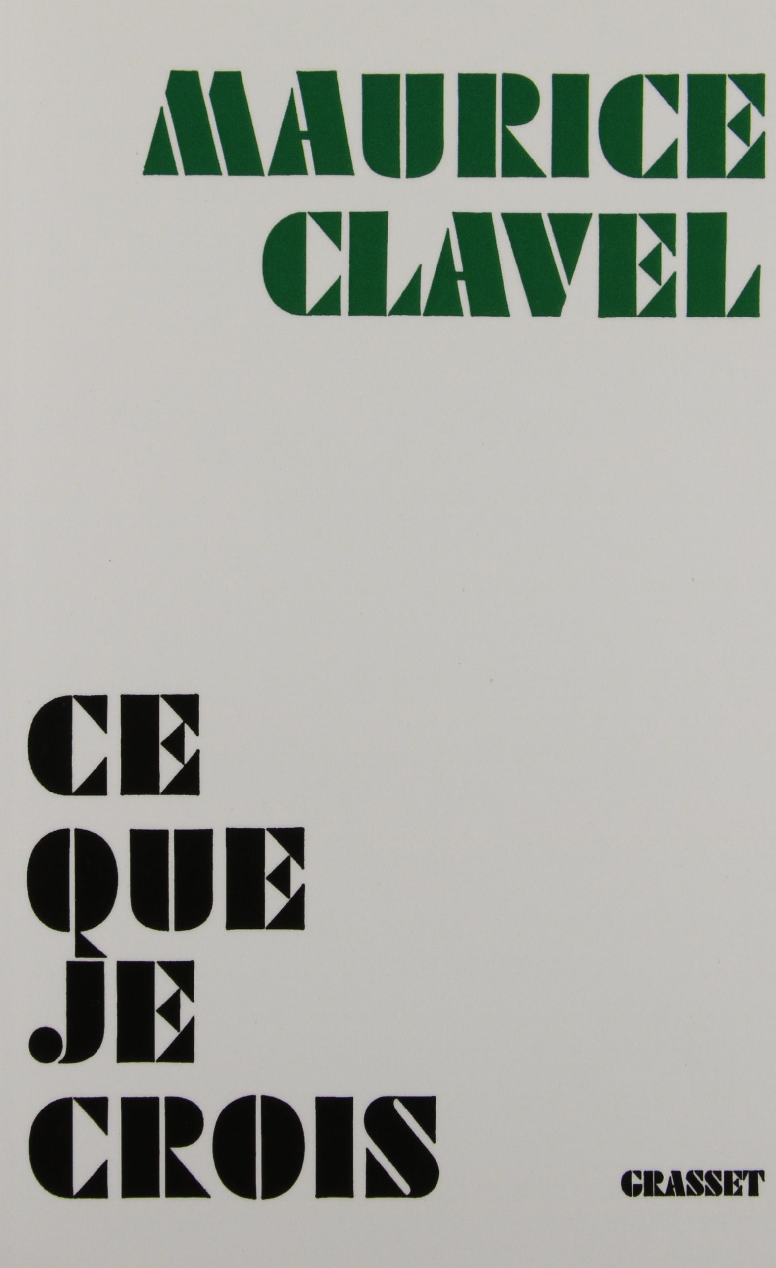 Ce que je crois 9782246002062