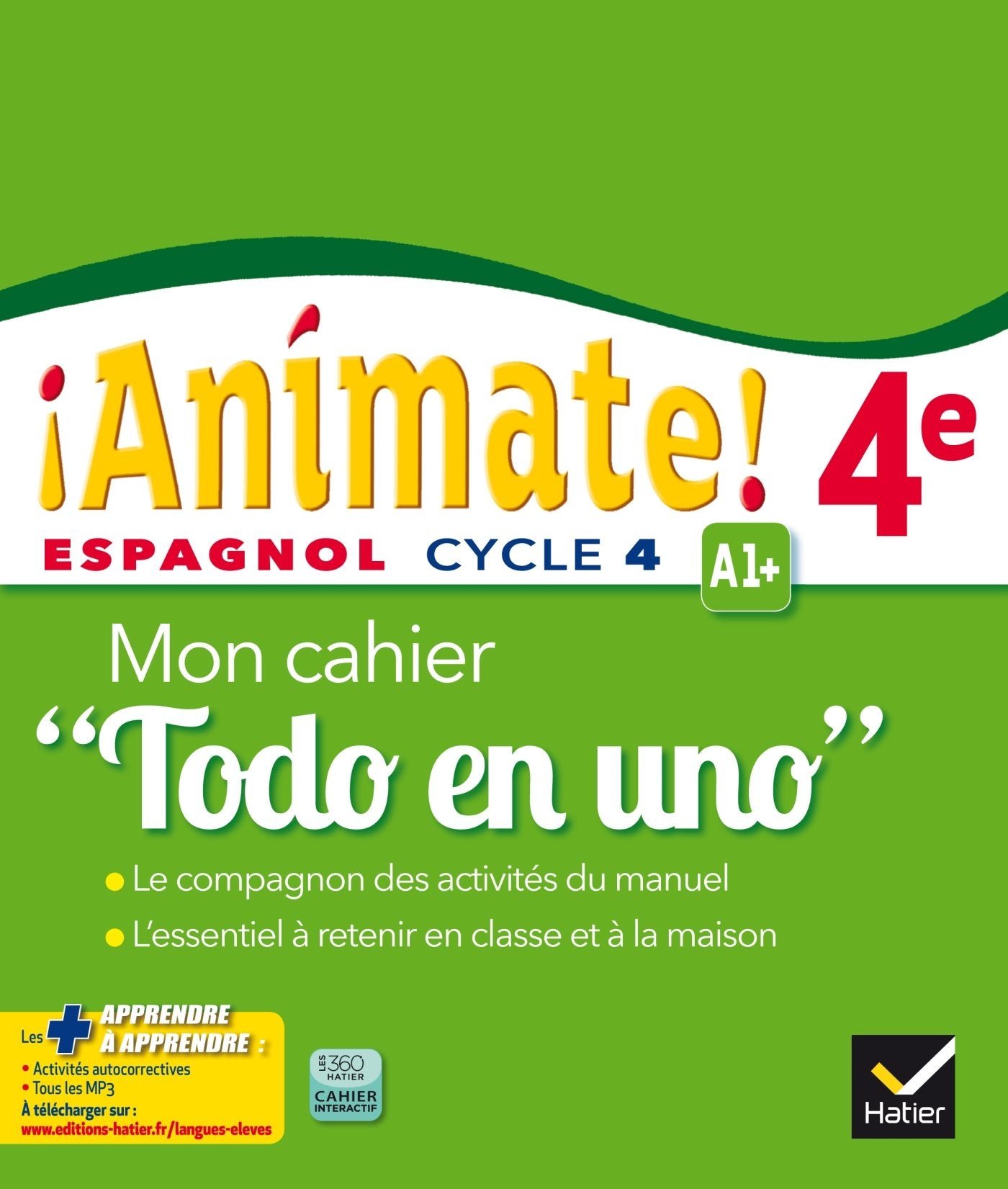 Animate Espagnol 4e Todo en uno éd. 2016 - Cahier d'activités 9782218989315