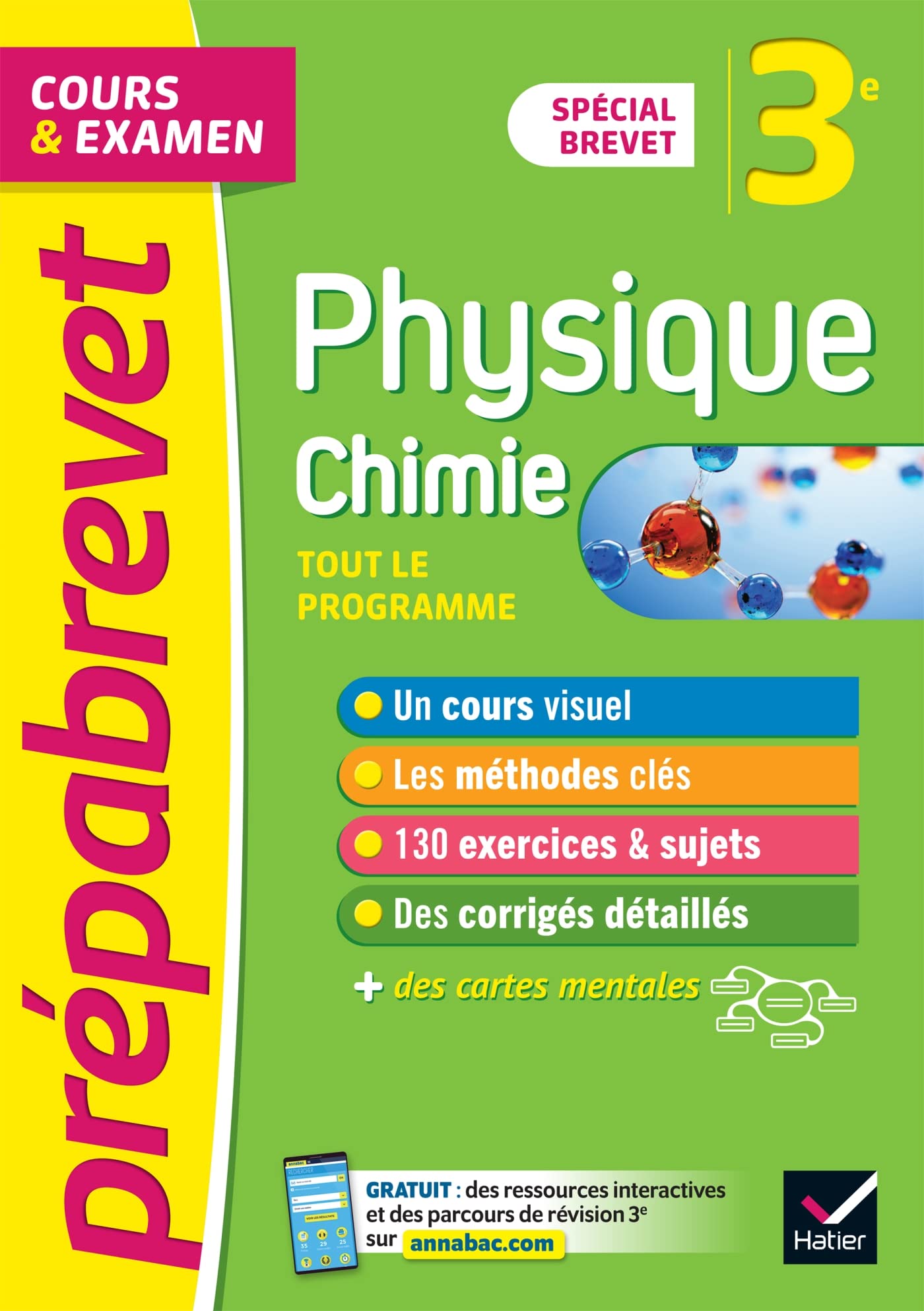 Prépabrevet Physique-Chimie 3e (sciences) - Brevet 2024: cours, méthodes et entraînement 9782401078253