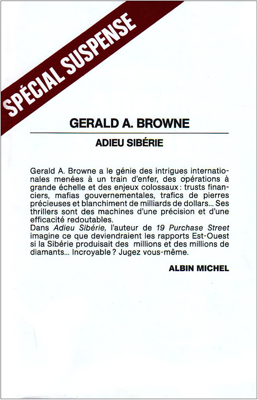 Adieu Sibérie 9782226051639