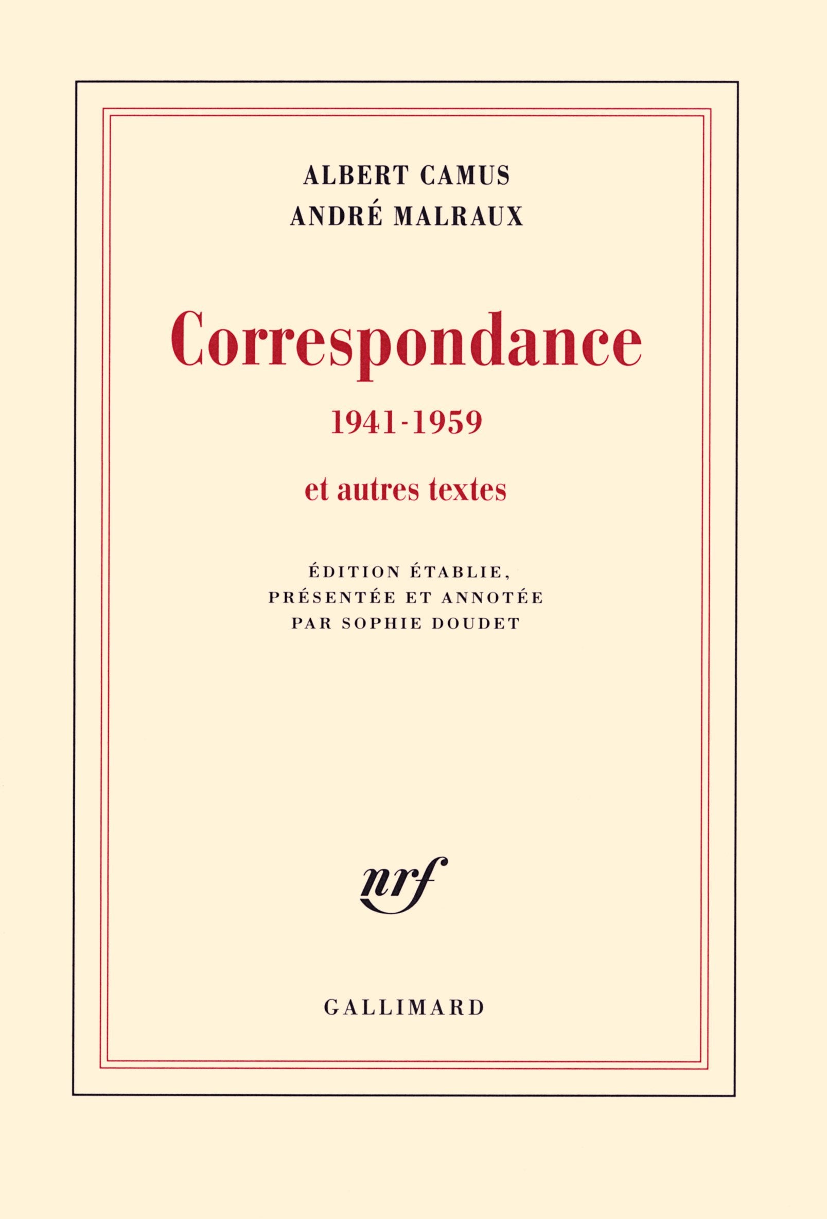Correspondance (1941-1959) et autres textes: 1941-1959 9782070146901
