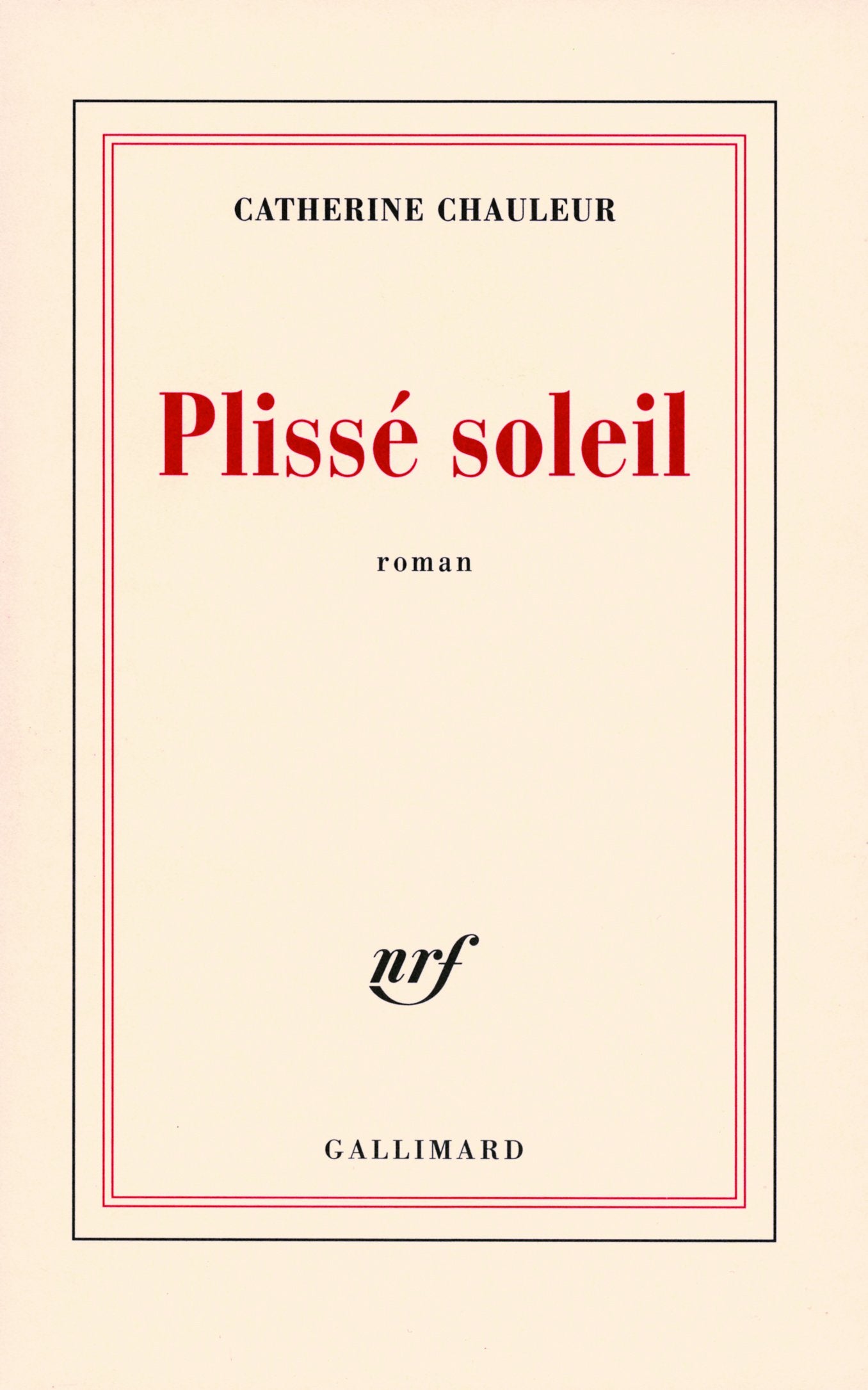 Plissé soleil 9782070786824