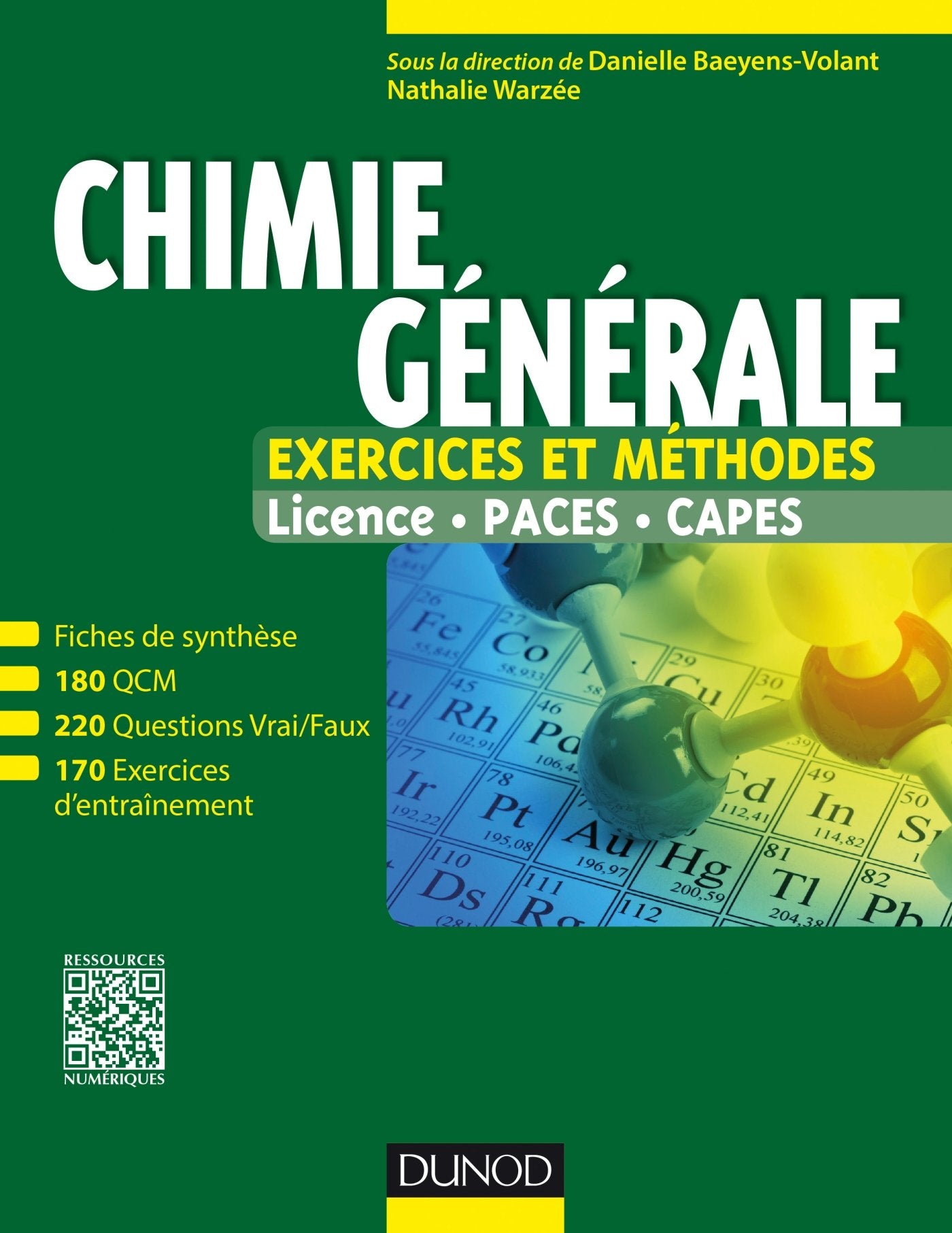 Chimie générale - Exercices et méthodes: Exercices et méthodes 9782100720736