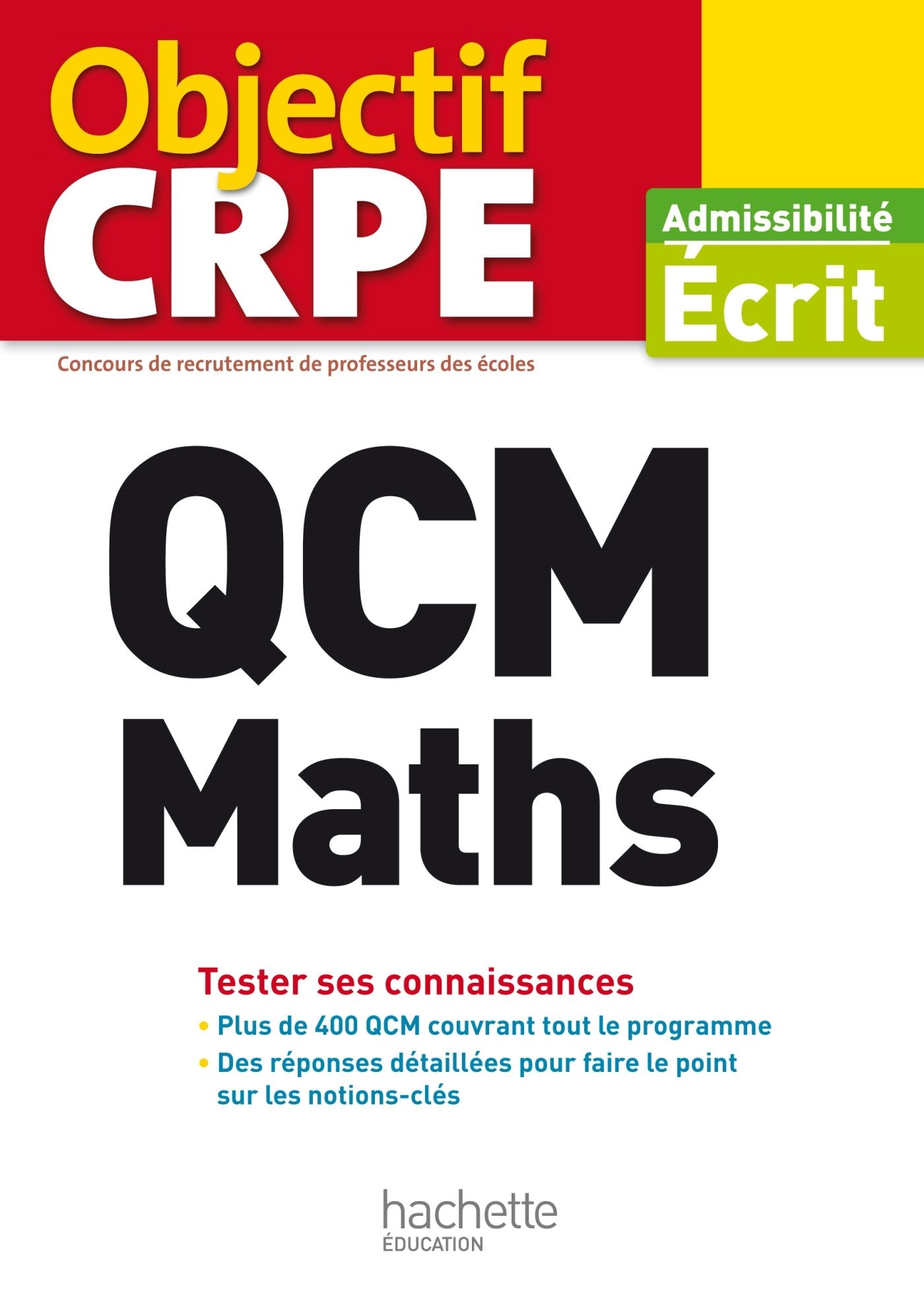 QCM CRPE : Maths 9782011404428