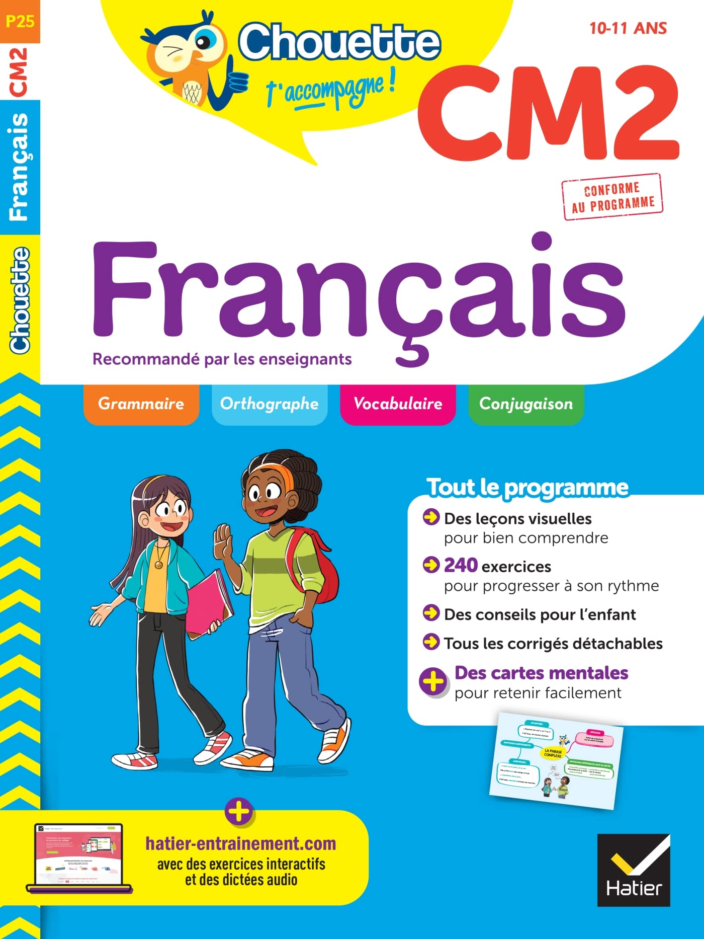 Chouette - Français CM2: cahier d'entraînement recommandé par les enseignants 9782401084292
