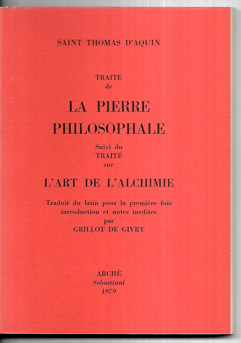 Traité de la pierre philosophale 9788872521335