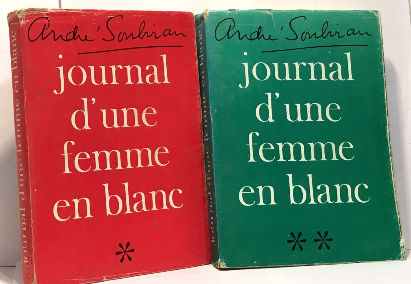 SOUBIRAN André JOURNAL D'UNE FEMME EN BLANC tomes 1 & 2 reliés éd° Kent-Segep