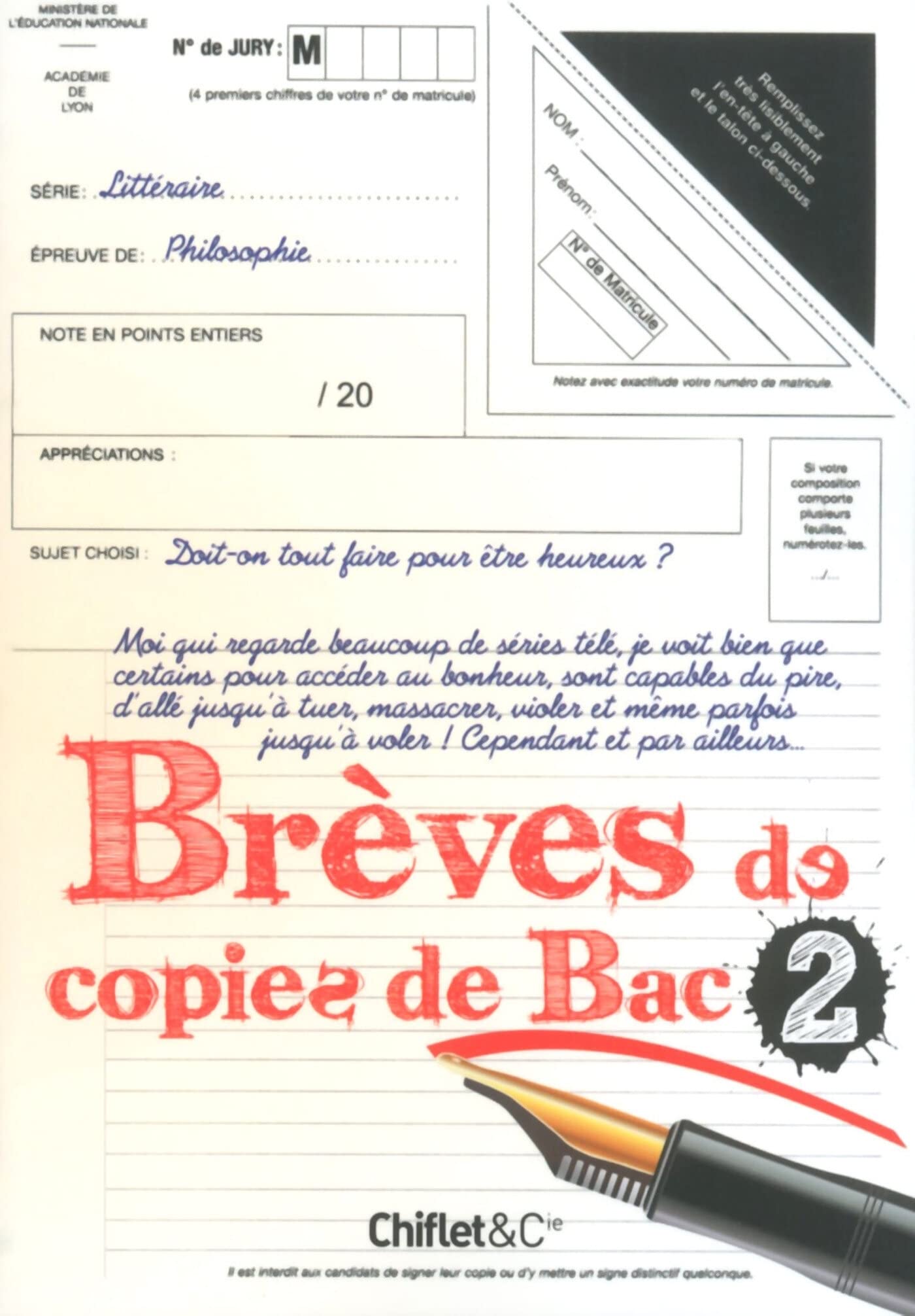 Brèves de copies de bac - tome 2 9782351642276