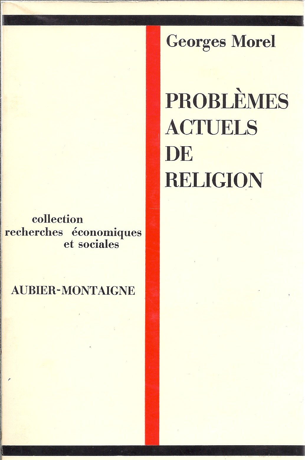 Problèmes actuels de religion