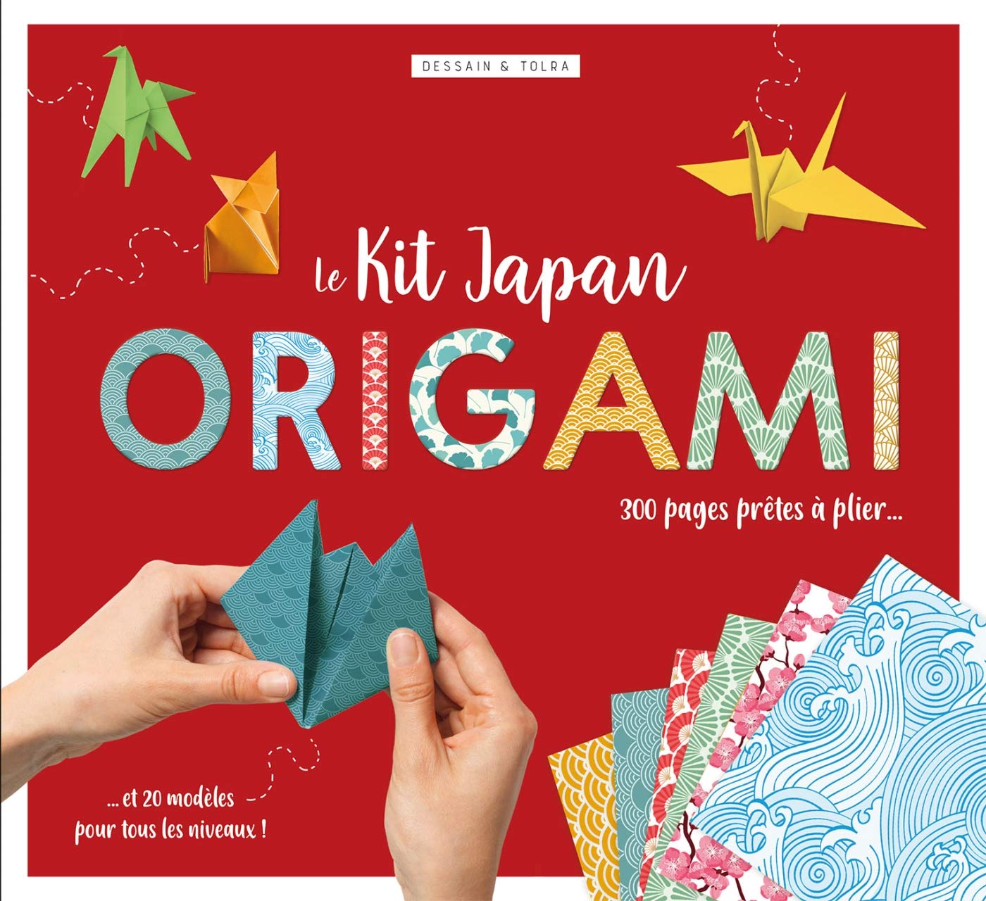 Le Kit Japan Origami: 300 pages détachables aux motifs japonisants, 20 modèles prêts à plier 9782295011510