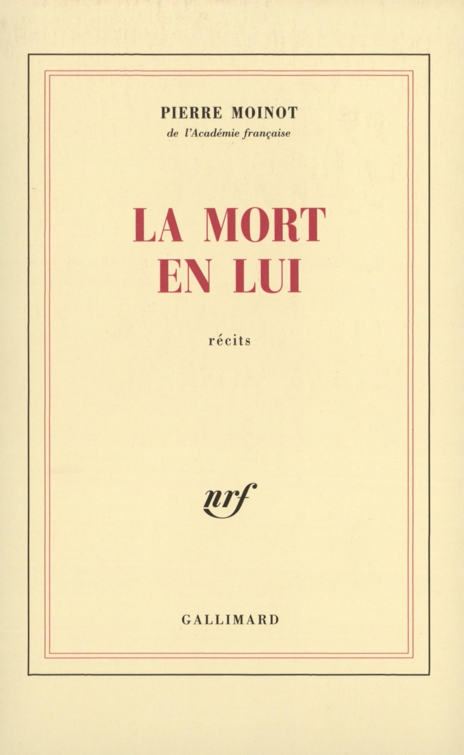 La Mort en lui 9782070766345