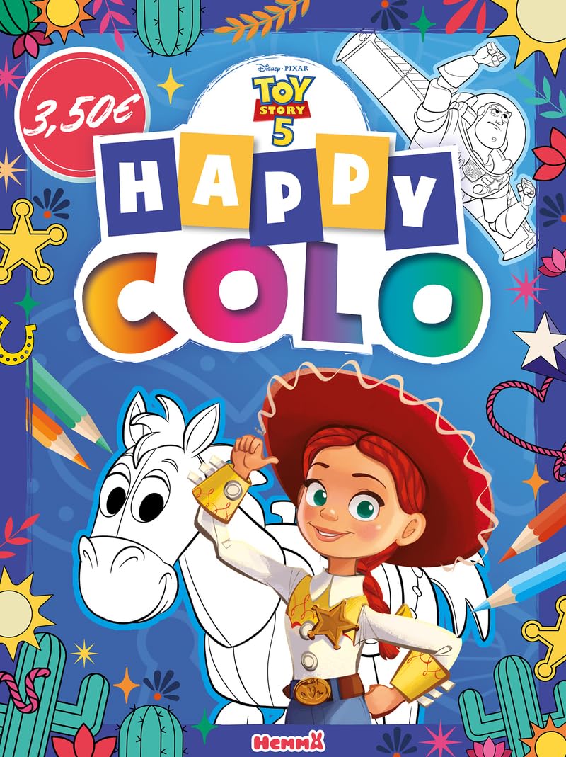 Disney Pixar Toy Story 5 - Happy colo - livre coloriage livre coloriage 5 ans - livre coloriage Toy Story 5 - livre coloriage Disney 9782508063732