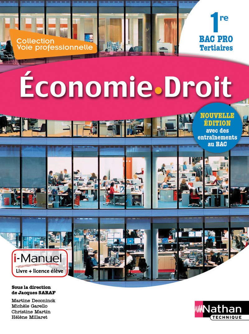 Economie-Droit 1re Bac Pro Tertiaires 9782091640082
