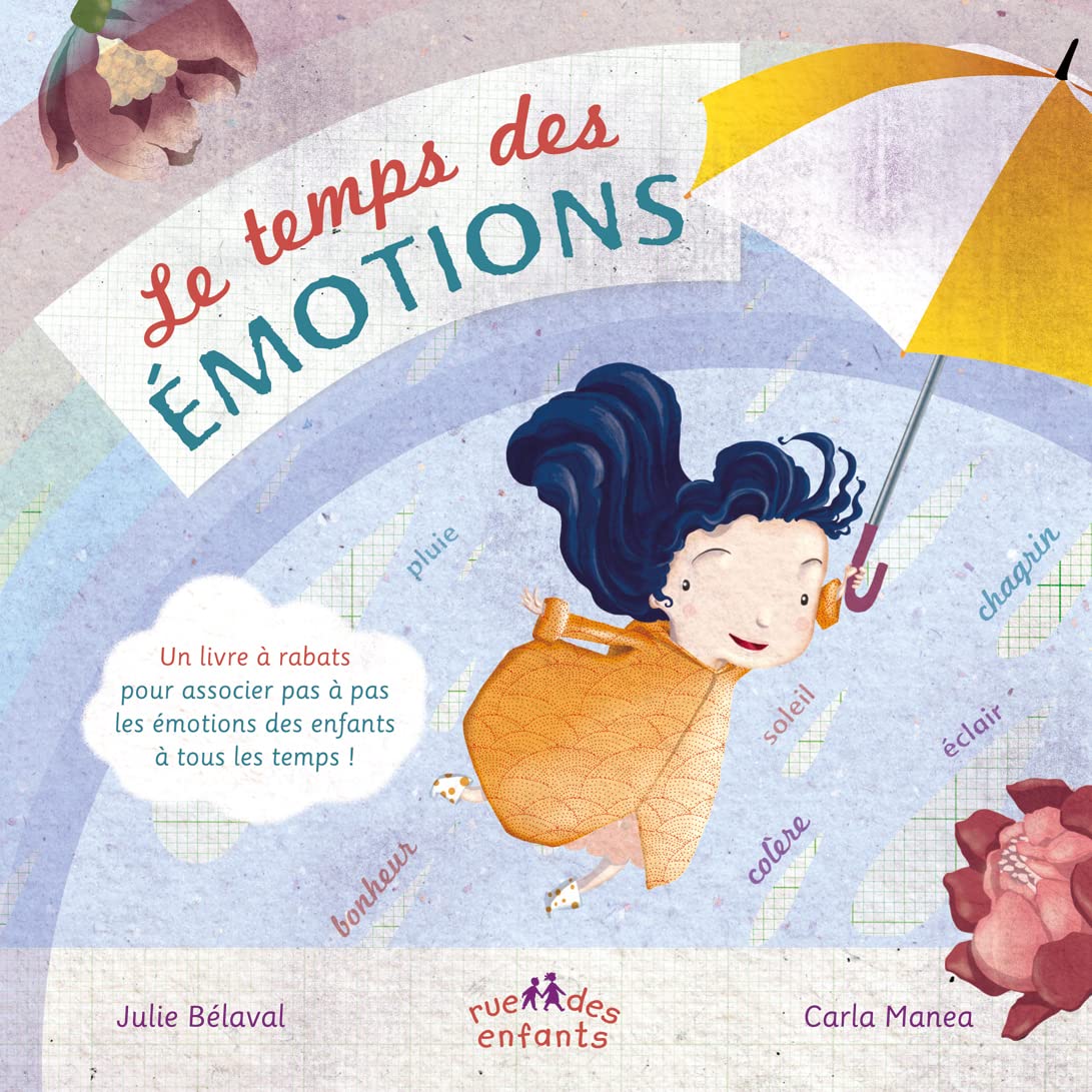 Le temps des émotions: Un livre à rabats pour associer pas à pas les émotions des enfants à tous les 9782351811955