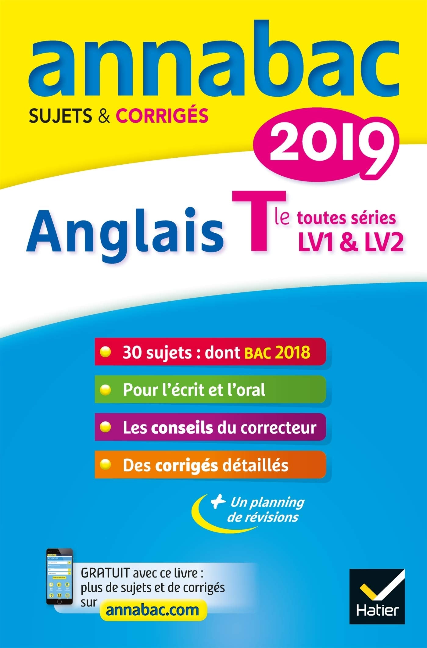 Anglais Tle LV1 et LV2: Sujets et corrigés 9782401045422
