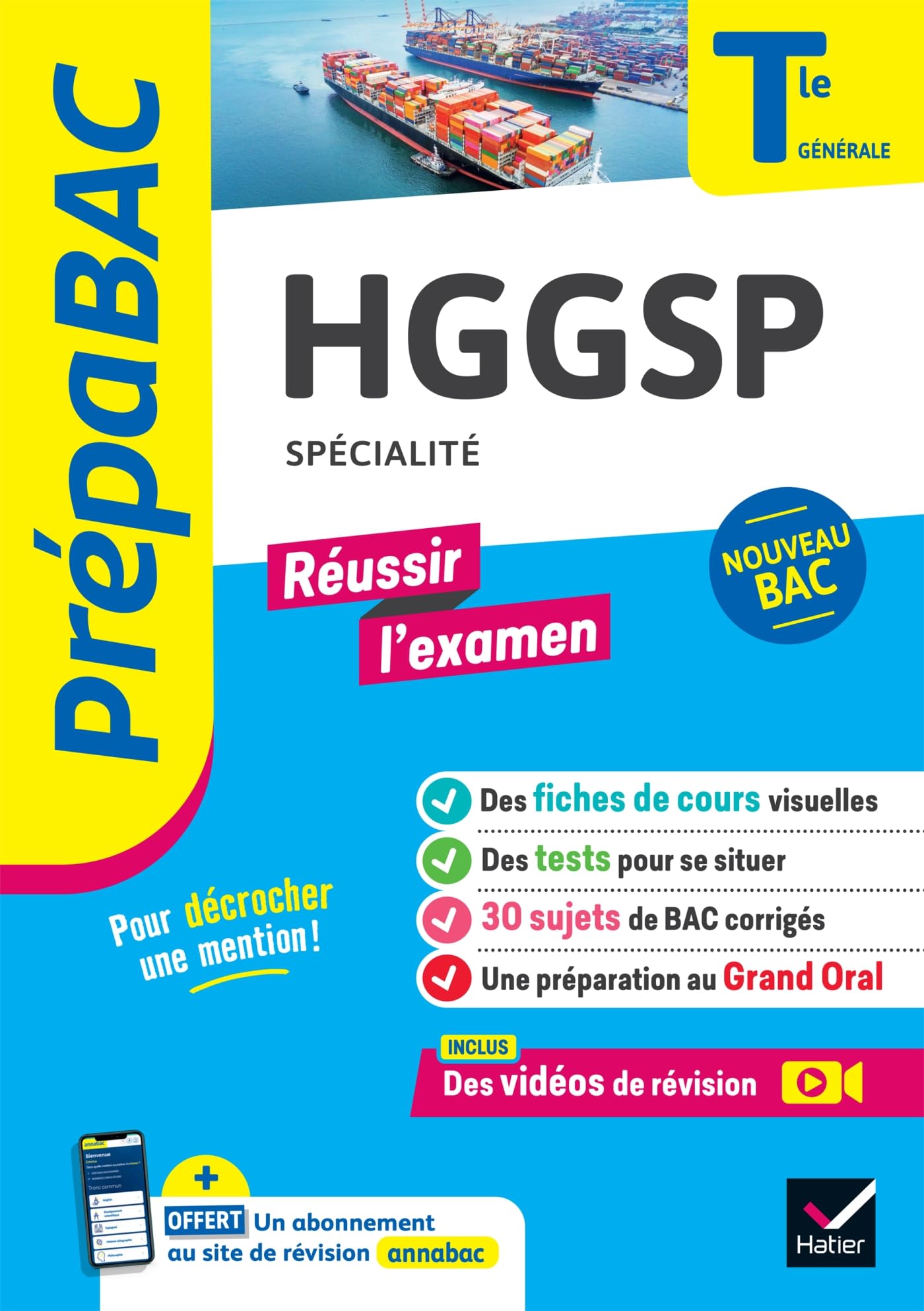 Prépabac Réussir l'examen - HGGSP Tle générale (spécialité) - Bac 2026: fiches de révision, sujets de bac corrigés & vidéos 9782401094680