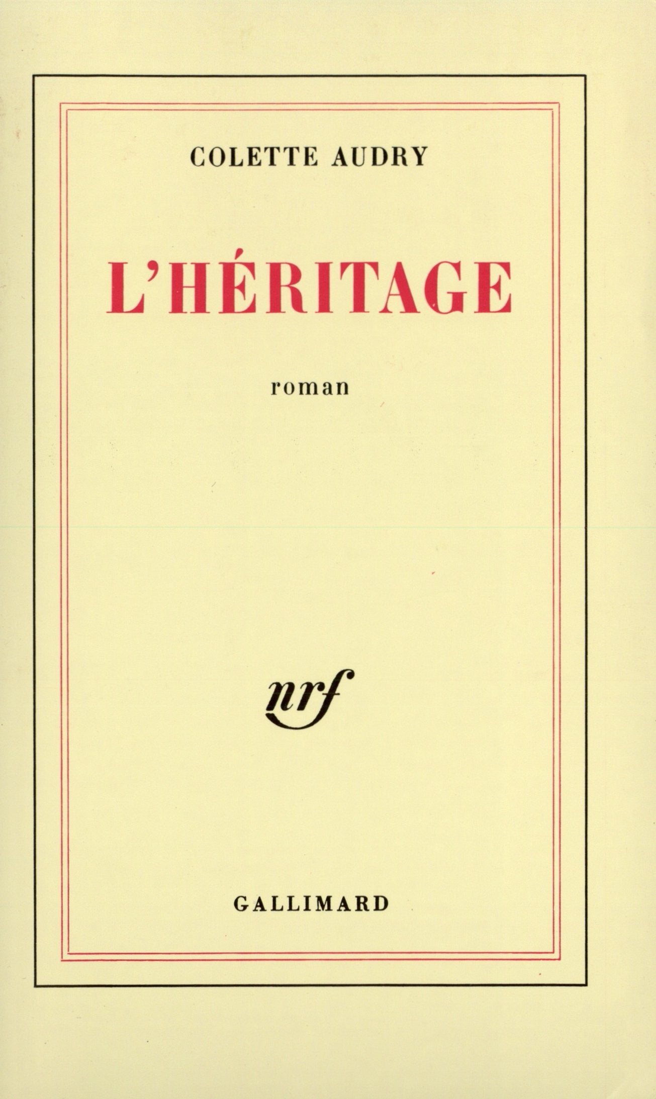 L'héritage 9782070701186