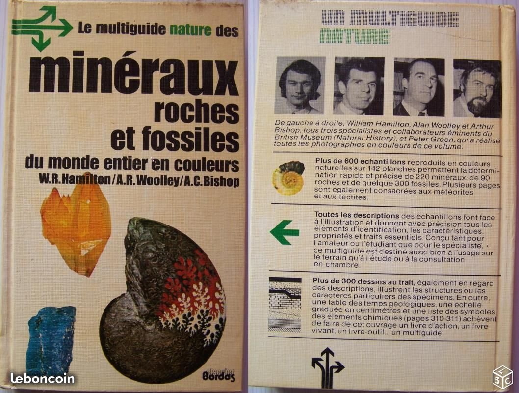 Multiguide nature des minéraux roches et fossiles du monde entier en couleurs 9782040125943