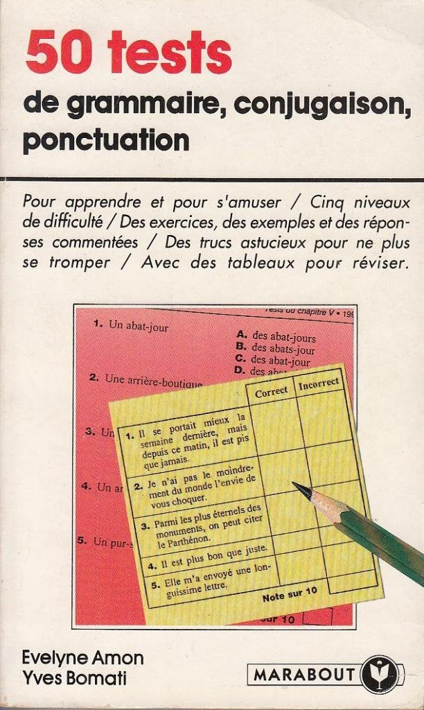50 tests : grammaire, conjugaison, ponctuation 9782501024327