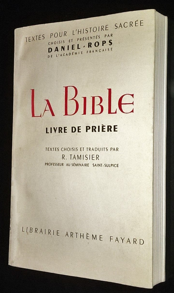 La Bible : Livre de prière