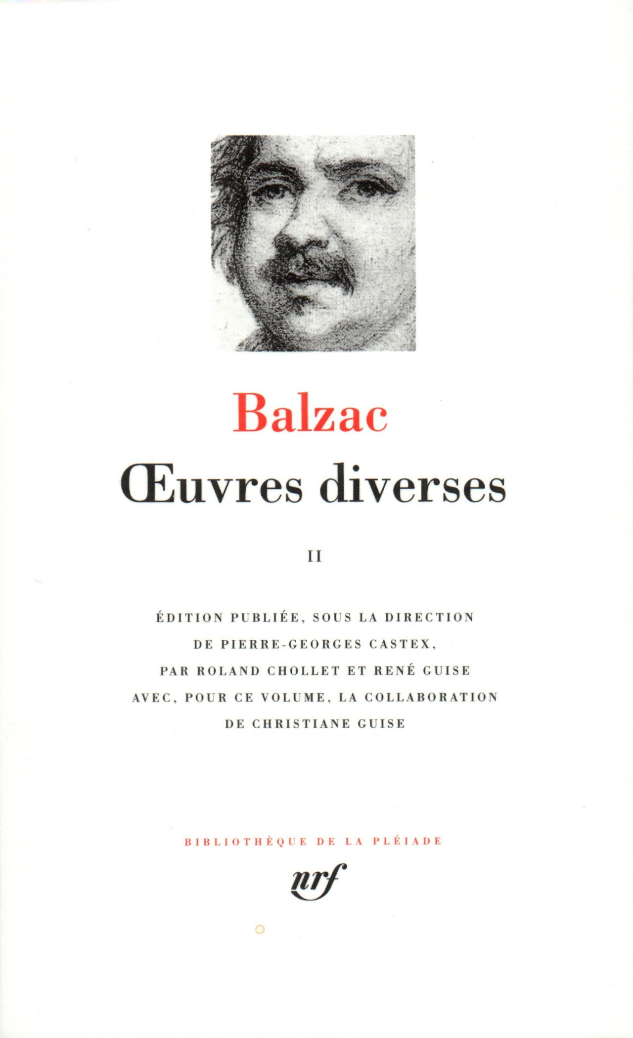 Balzac : Oeuvres diverses, tome 2 9782070114511